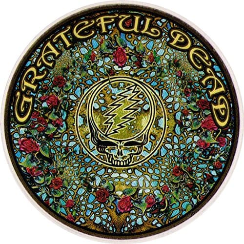 Steal Your Face Woodcut Mandala - Window Sticker/Decal (4.5" Circular)