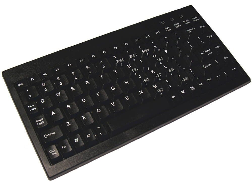 Adesso Mini USB Keyboard with Embedded Numeric Keypad (ACK-595UB)