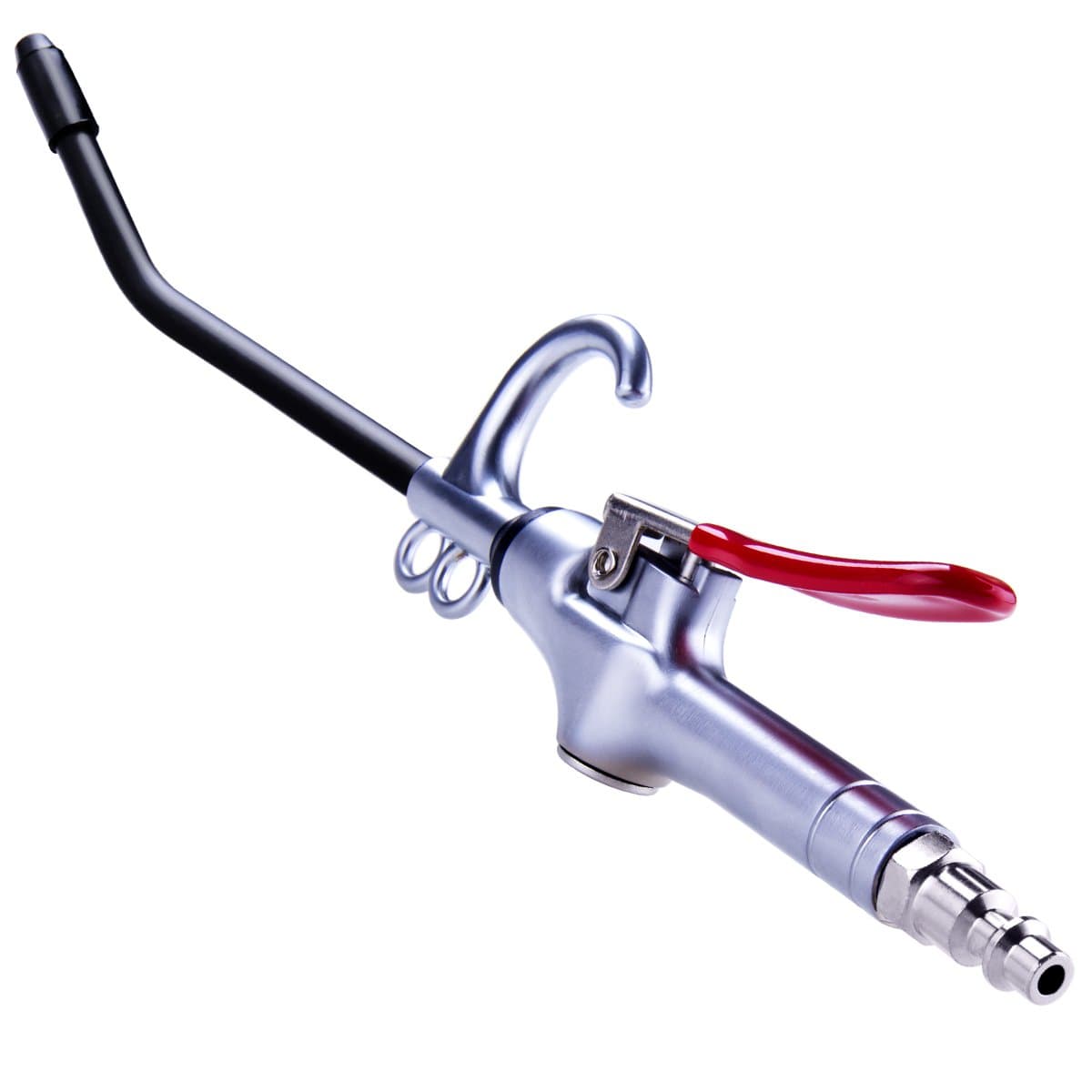 Jastind High Volume Air Blow Gun Alluminum Rubber Guard Flow Nozzle,Industrial Household Blower Gun,Pneumatic Compressor Accessories Dust Cleaning Tool