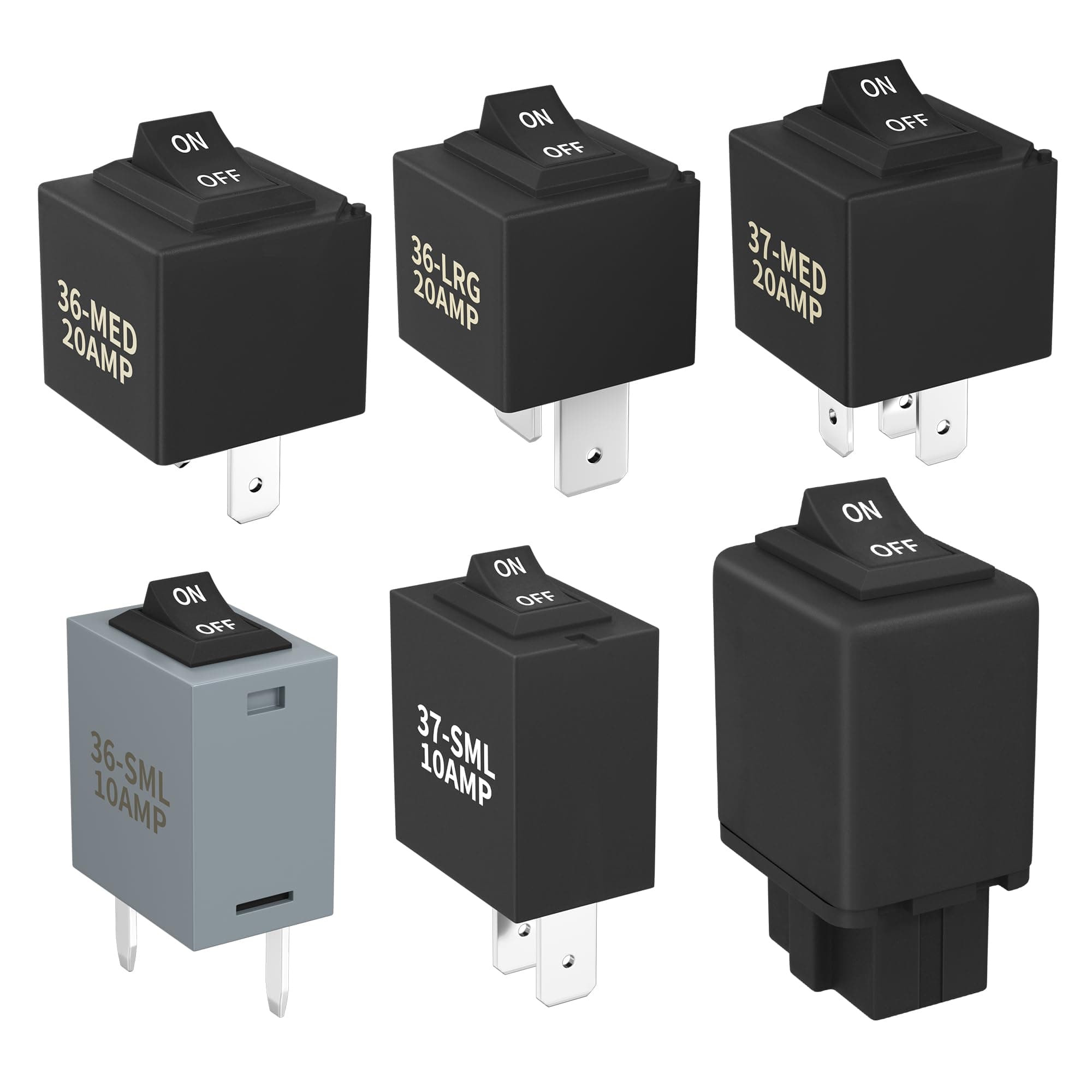 Relay Bypass Switch & Diagnostic Tester - 9038 Tester Kit, Scan Tool, Fuel Pump Relay Bypass Master, Replaces 9036/9037, Compatible with Domestic GM, BMW, Audi, Chrysler (6-Pack)