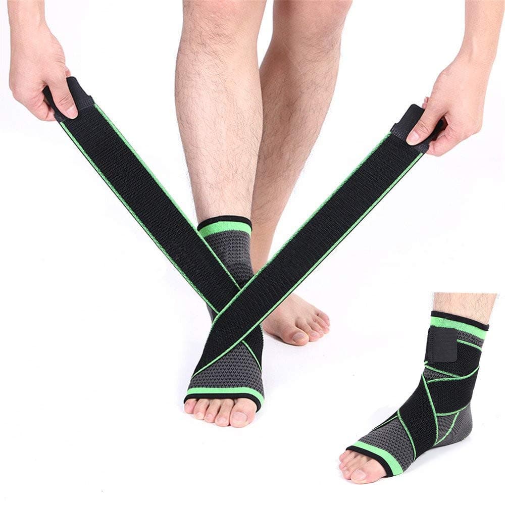 DocBear Ankle Brace Adjustable Breathable Ankle Support with Elastic Fabric, Compression Ankle Wrap for Sports Protect, Ankle Sprain, Plantar Fasciitis, One Size Fits All Men Women