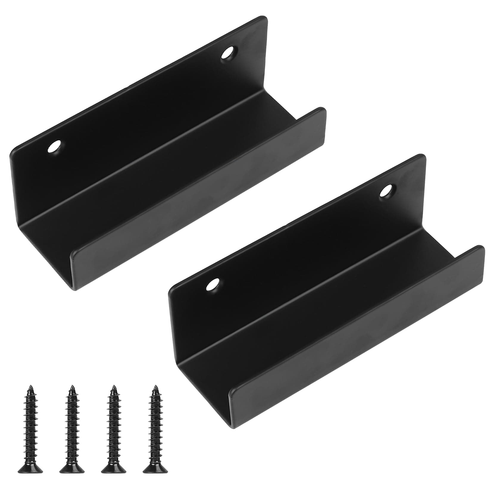 Heavy-Duty Hooks, 2pcs U Bracket, U Hooks, 125mm Ceramic Tiles Holders, Metal Wall Hooks Equipment Holder Bracket for Hanging in Living Kitchen Bathroom Garage Coat Hooks