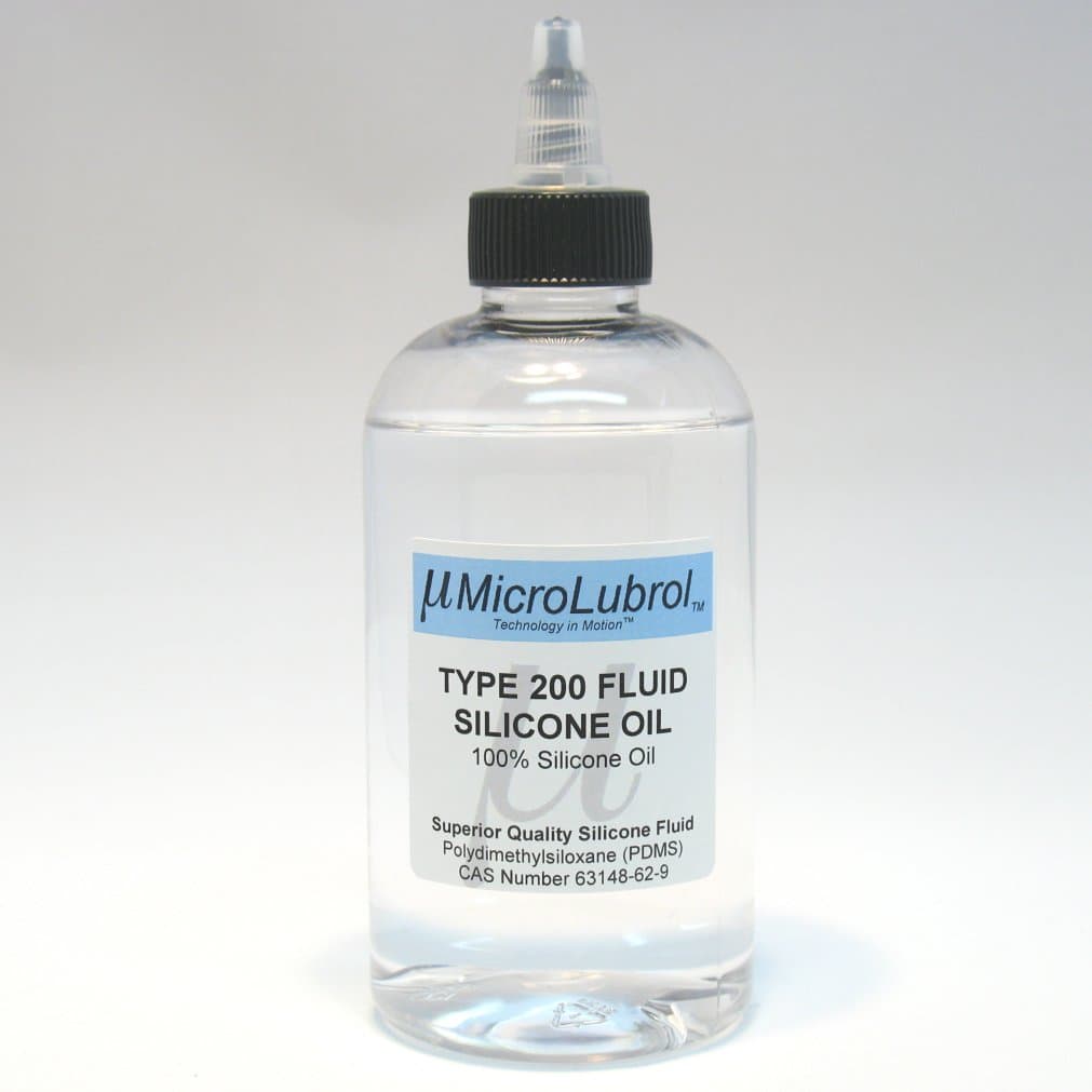 200 Fluid Pure Silicone Oil Polydimethylsiloxane (PDMS) 200 centistokes (CST) Viscosity, 8oz Bottle