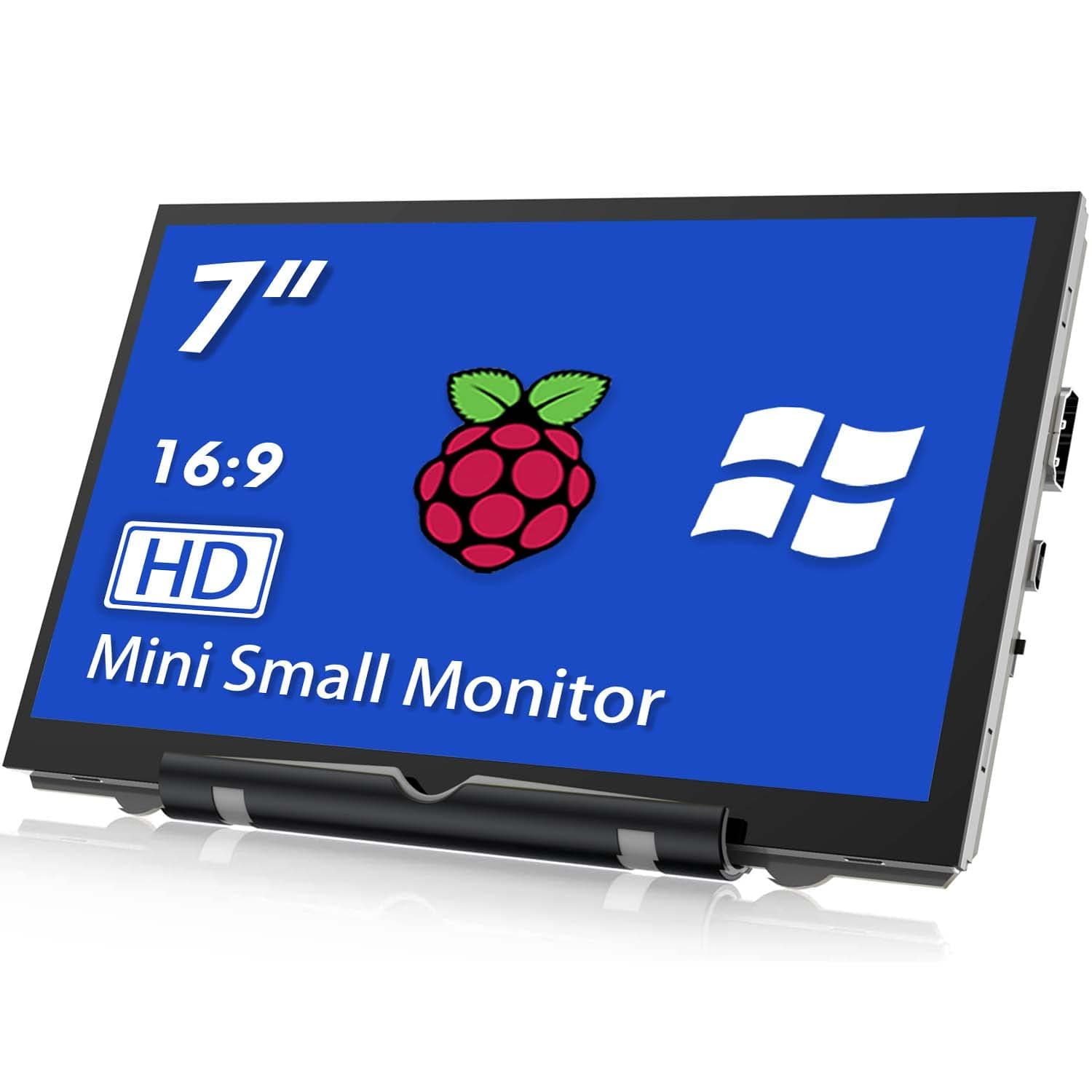 Raspberry Pi Screen 7 Inch HDMI Monitor 800x480 LCD Screen Display Mini Small Monitor for Raspberry Pi 5/4/3/2/B/B+ Win11/10/8/7 (Non-Touch), Driver Free