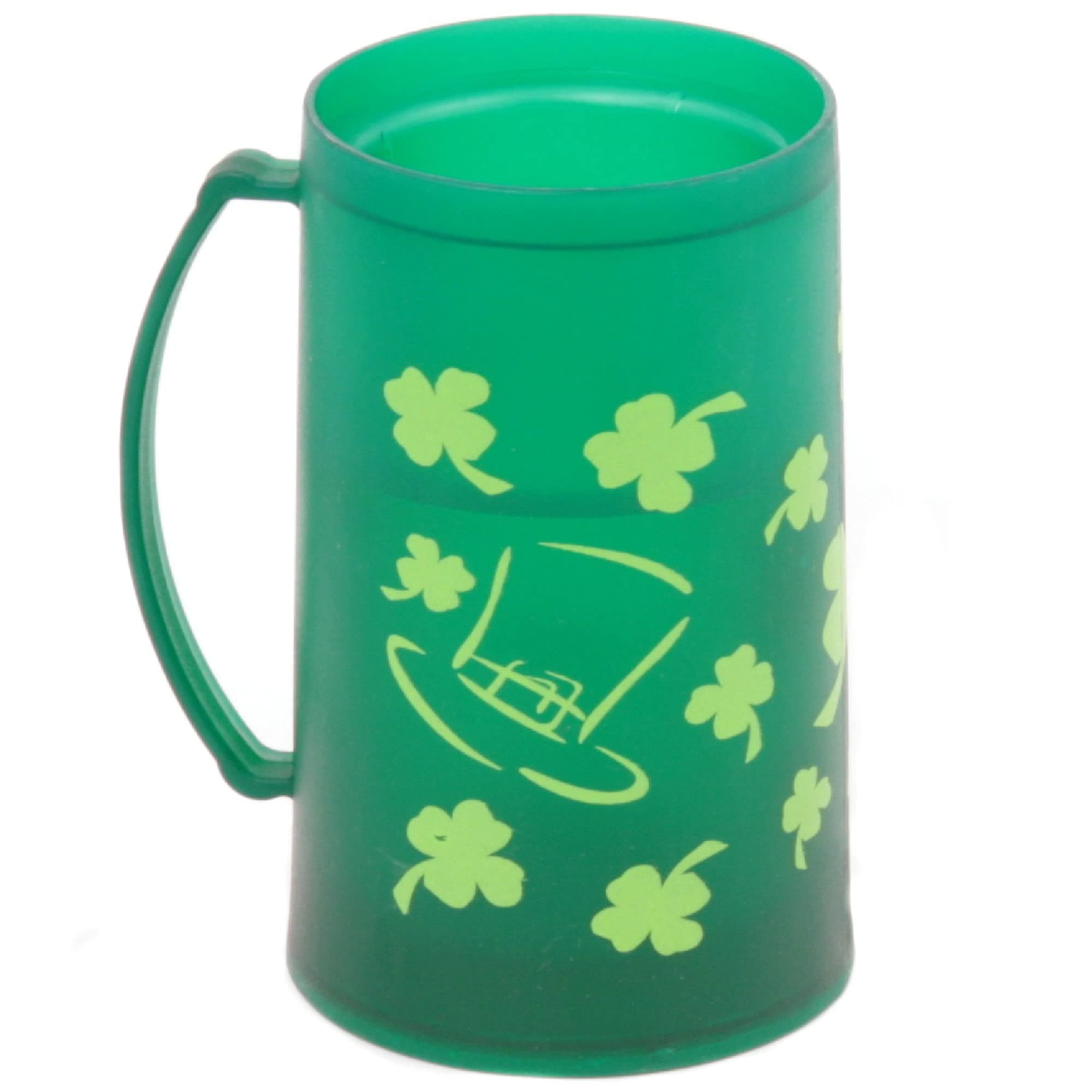Chef Craft Select St. Patrick's Day Freezer Mug, 16 ounces, Green