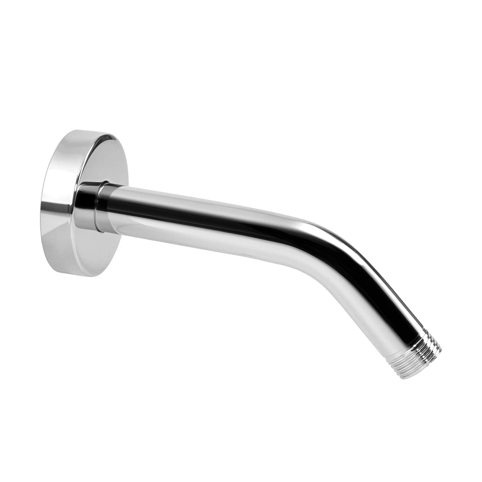 NearMoon Shower Arm with Flange, Made of 304 Stainless Steel Shower Extension Extender Pipe, Wall-Mounted for Fixed Bathroom Showerhead, Never Rust (6 Inch, Chrome Finish)