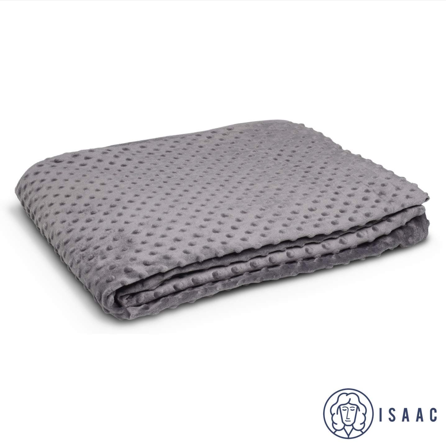 Florsol ISAAC Weighted Blanket Cover In Grey - Suitable For All ISAAC Weighted Blankets - 60" x 80" (152cm x 203cm)