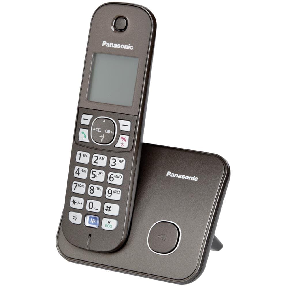 Panasonic KX-TG6811GA DECT Cordless Telephone (Low Radiation, Eco Mode GAP Telephone, without Answering Machine, Landline, Call Blocking) Mocha Brown