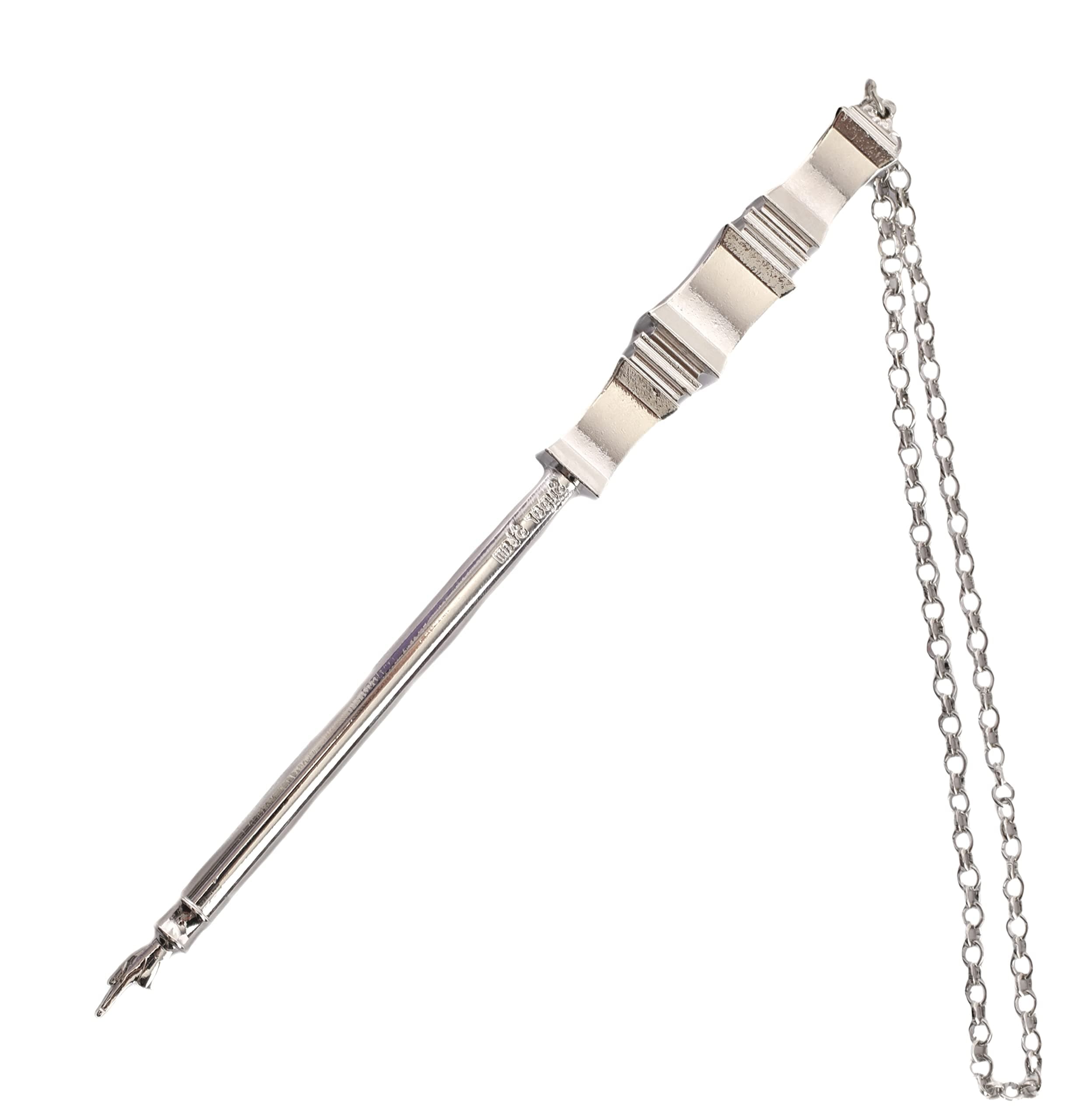 SUPER STAM Torah Book Pointer Yad Hand Pointer Silver Finish in Metal Gift Box Great bar bat Mitzvah Gift 17 cm with a 20cm Bead Charm