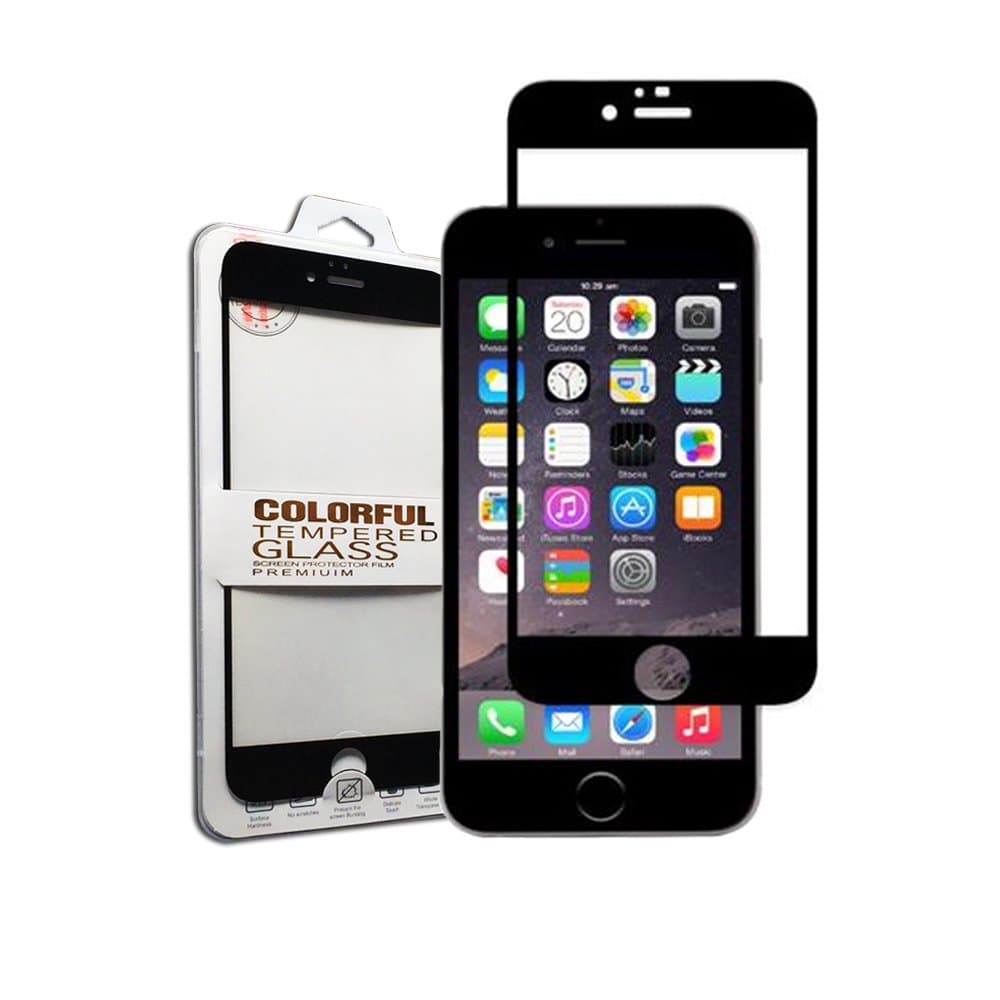 Ultra Thin Full Cove Black Color Tempered Glass Touch Screen Protector for Iphone 6s Plus 5.5 inch