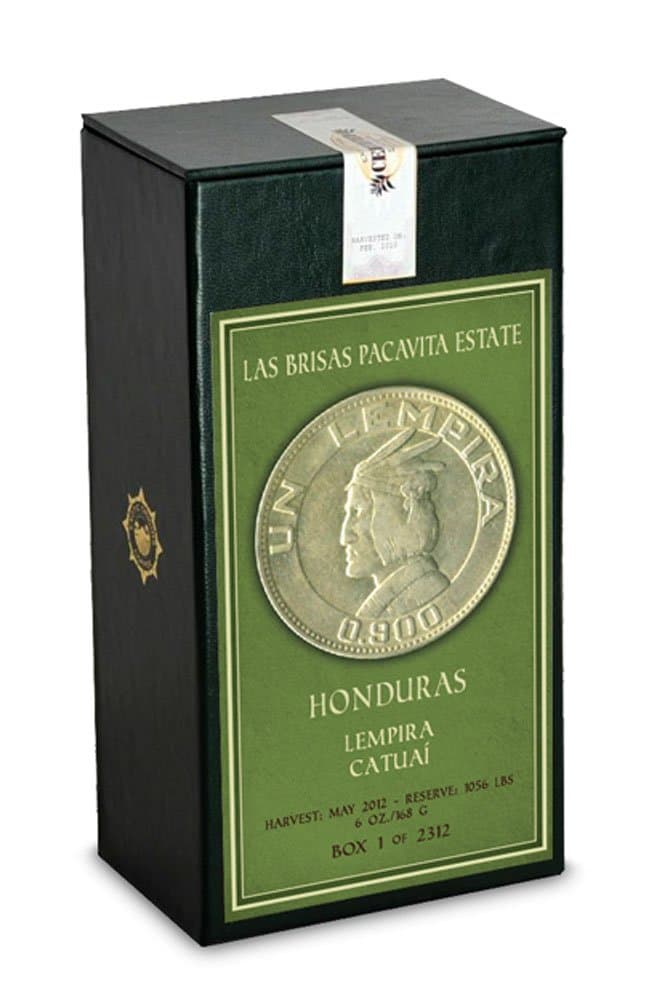 Exotic Origins Coffee: 12 Boxes of 88 Point – Las Brisas Pacavita Estate – Varietal: Catuai – Enradique Micro Climate – Lempira, Honduras – Limited Reserve of 1,056 Pounds – Save 30% on Twelve Sequentially Numbered Boxes of 2,312 – Whole Bean – 6 Oz.