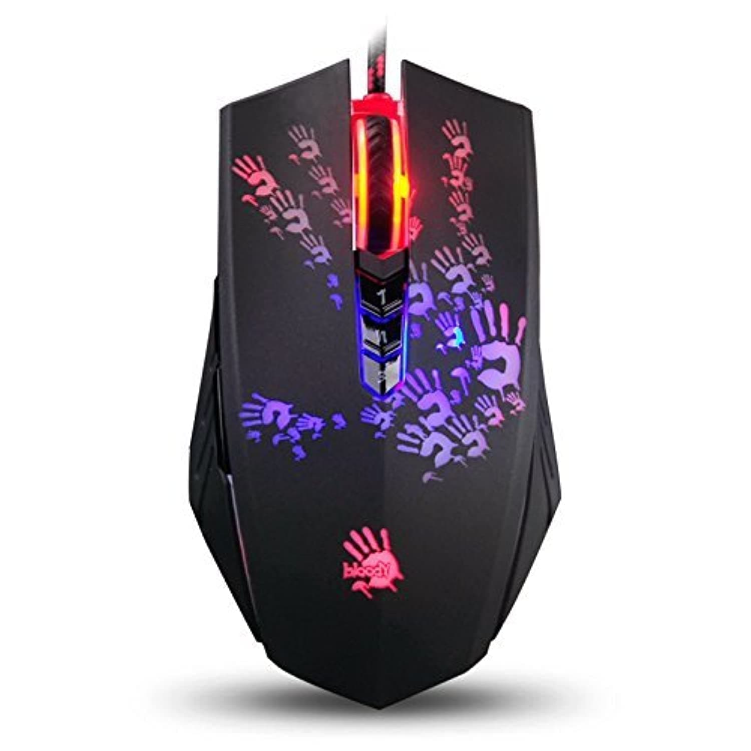Bloody A60L Optical Gaming Mouse with Light Strike (LK) Switch & Scroll - Fully Programmable and Advance Macros (A60L)
