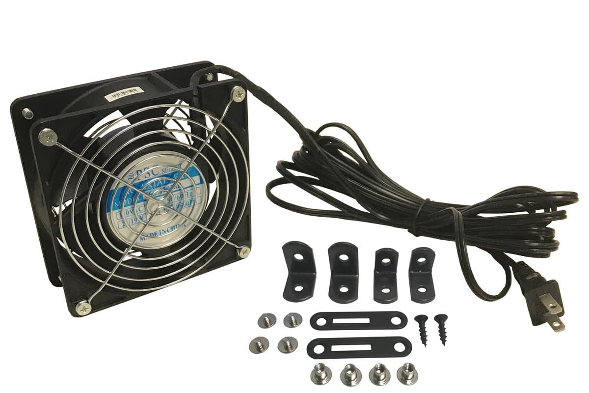 Elite Air DF110 Door Fan - 110 CFM, 115V With 15 Foot Line Cord. Mounts In Doorway To Circulate Air Room To Room