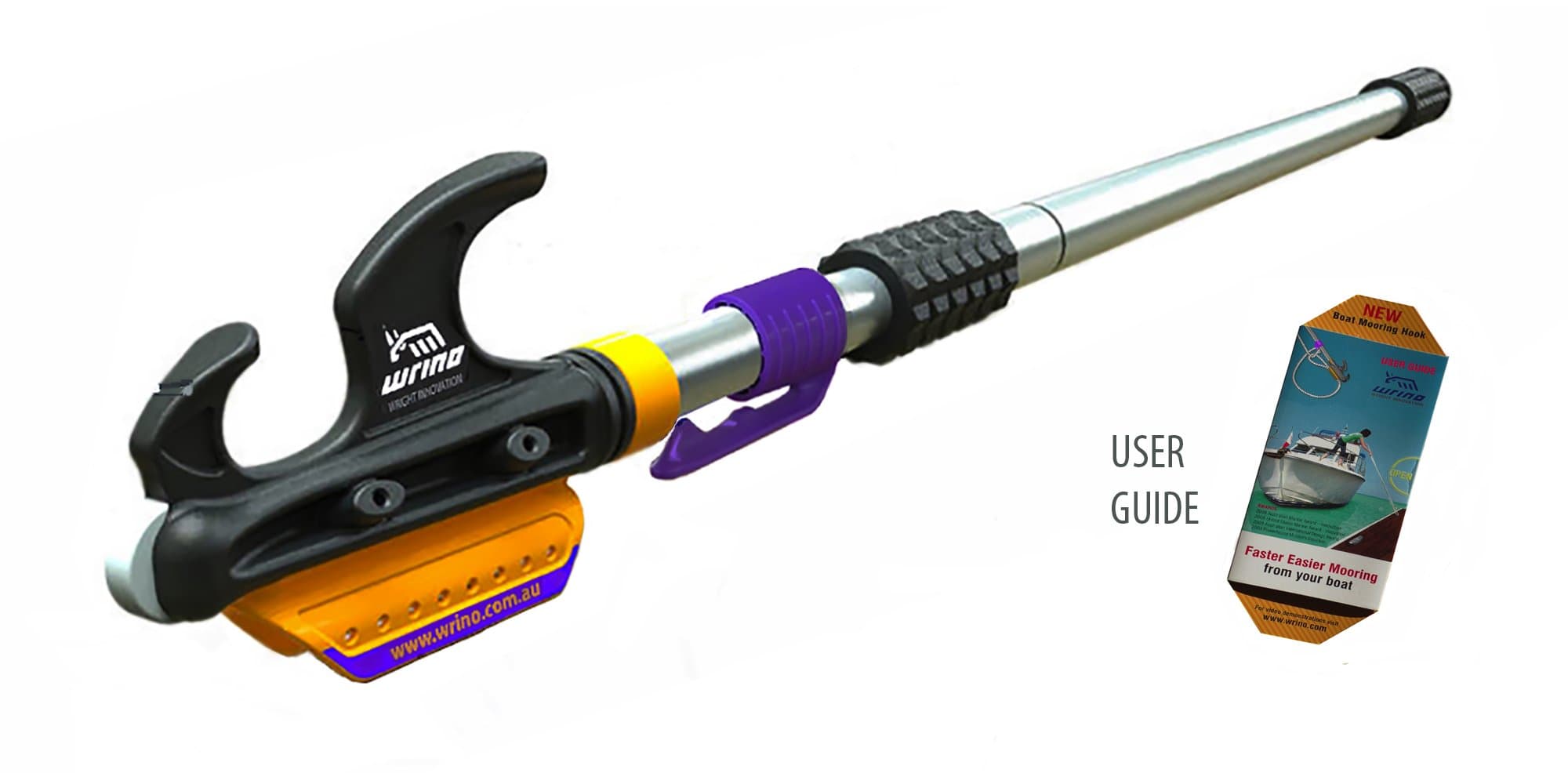 Boat Hook Onboard Docking & Mooring System:: for Quick and Easy Docking Safely from Your Boat :: NMMA Innovation Award Winner.