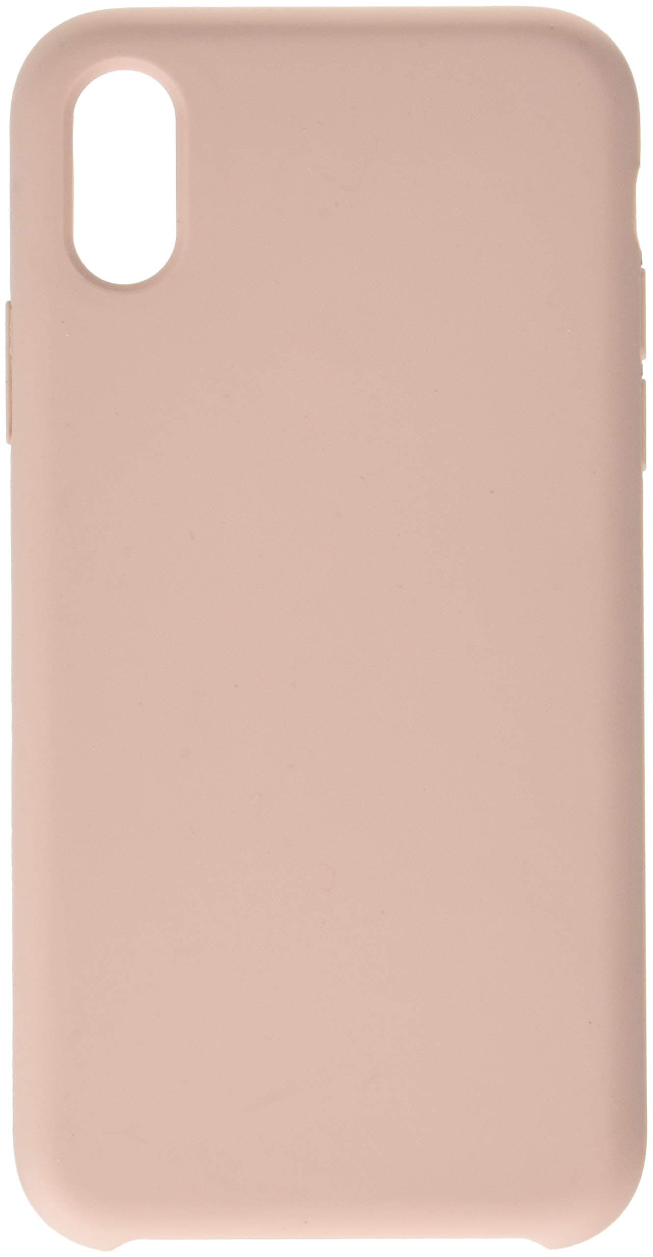 LINDIANSHUMA iPhone X Silicone Case, Soft Liquid Silicone Protective Cover Smooth Shockproof DropProof Shell for Apple iPhone X /10 5.8 inch(Pink Sand)