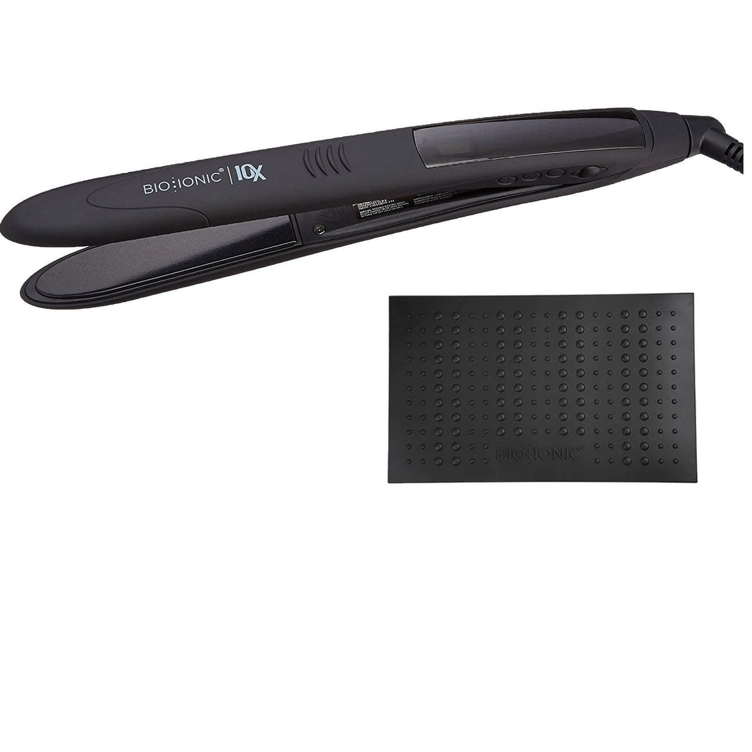 10X Professional Styling Iron Vibrating Plate 1 inch with Thermal Station Mat