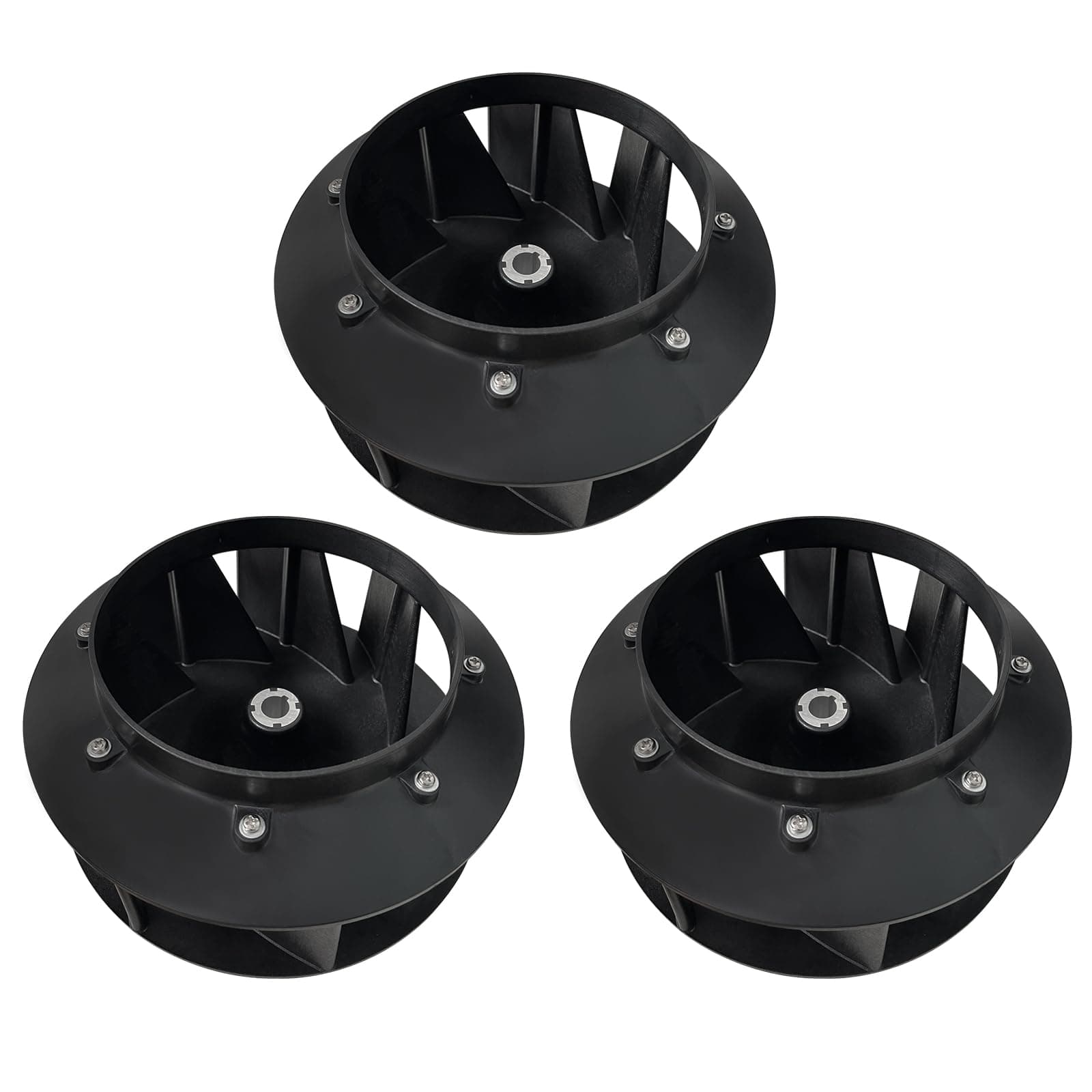 70359801P Blower Fan (3Pcs) Fits for Huebsch Speed Queen and Ipso Dryer Replaces 70123301, 70123301P, 70248601, 70248601P, 70359801, TU20281, TU21120, TU218171