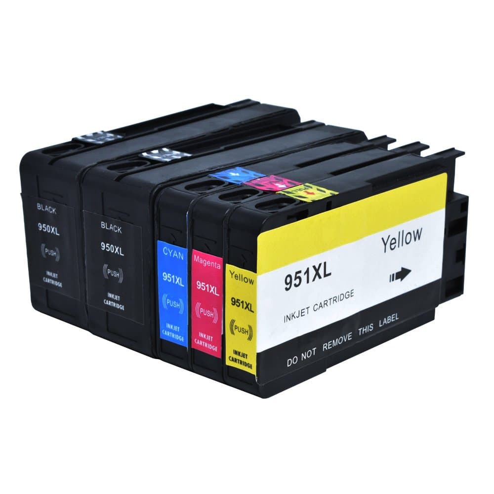 JUSTCOLOR 950XL 951XL Compatible Ink Cartridges Replacement for 950 951 for OfficeJet Pro 8600 8610 8620 8100 8615 8625 8630 251dw 276dw Printer