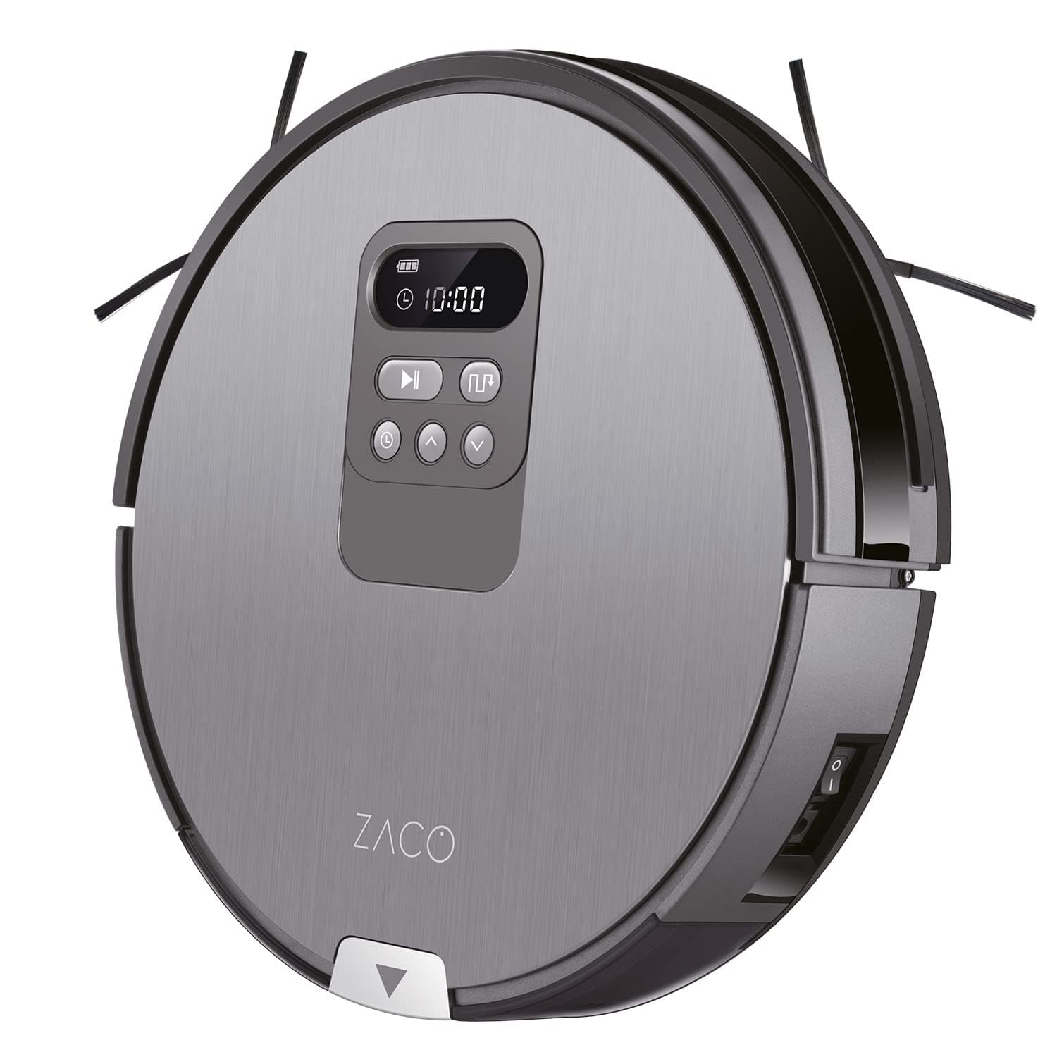ZACO V80 robot vacuum cleaner with mopping function, intelligent navigation, automatic hoover robot, 2in1 cleaning, for hard floors and pet hair, fall protection, with charging station