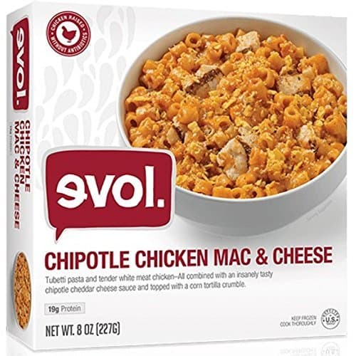 Evol Chipotle Chicken Mac and Cheese Single Serve Meal, 8 Ounce -- 8 per case.