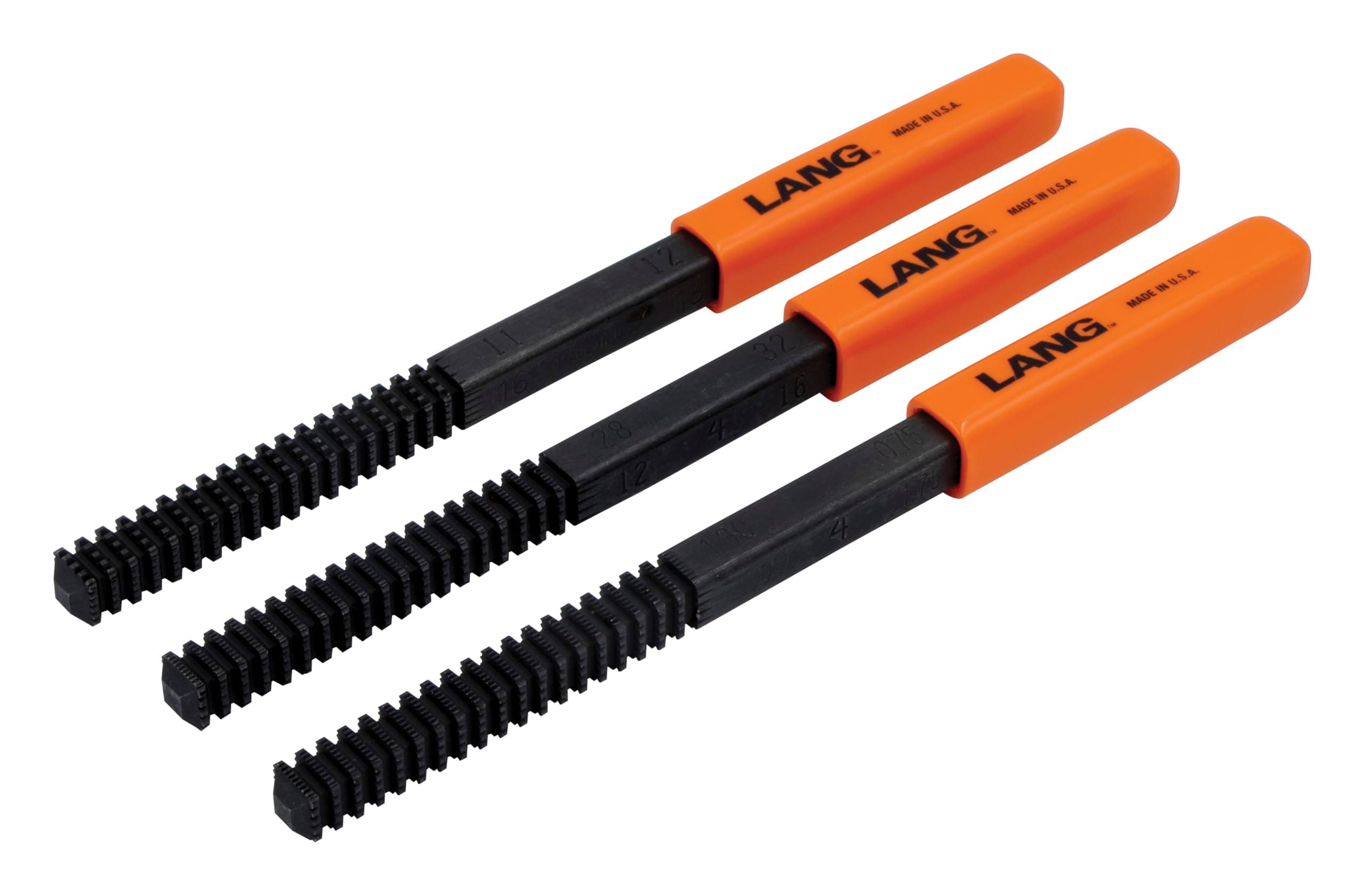 Lang Tools 2573 3-Piece Thread Restorer File Set , Black