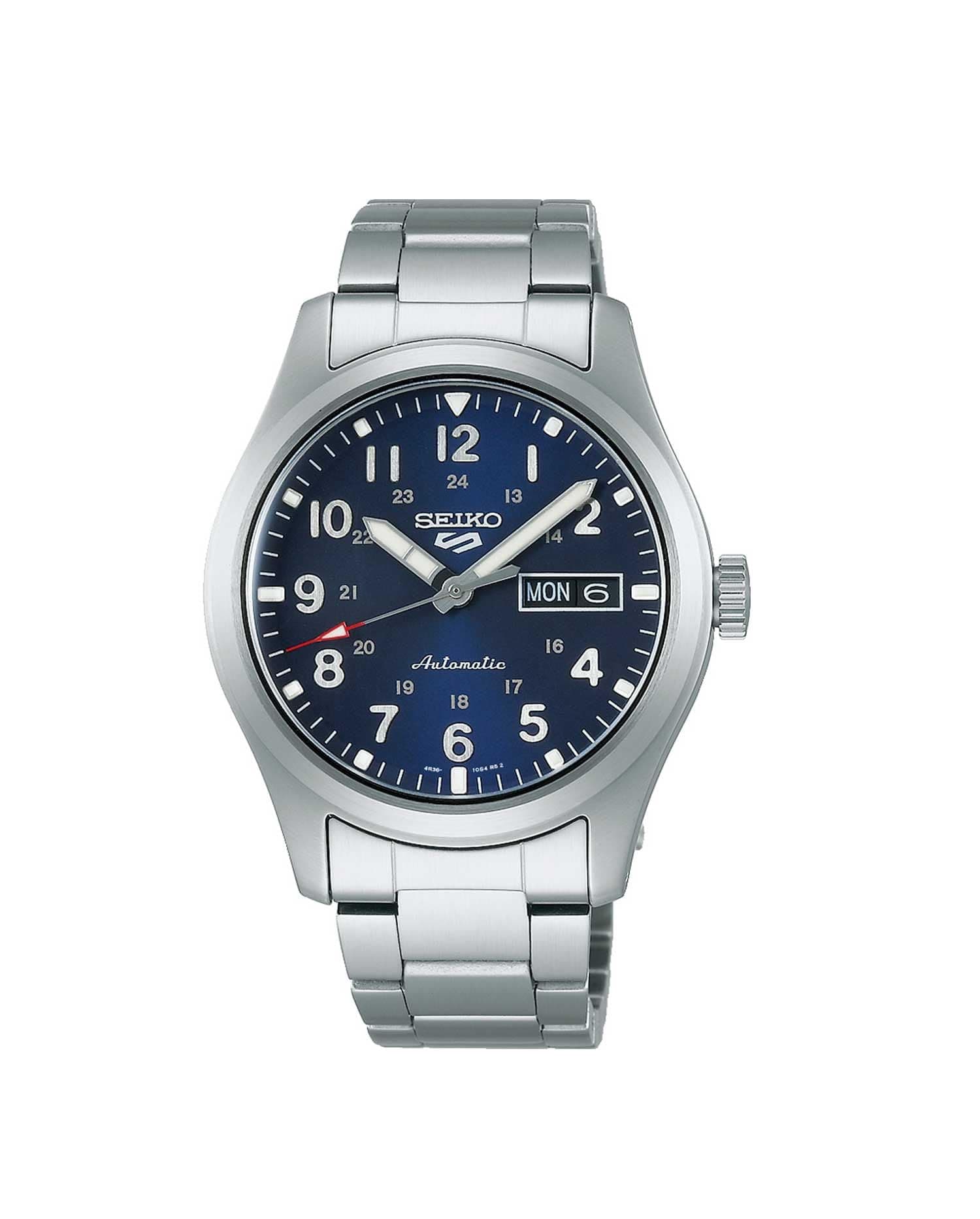 Seiko Metal Analog Blue Dial Men's Watch-Srpg29K1