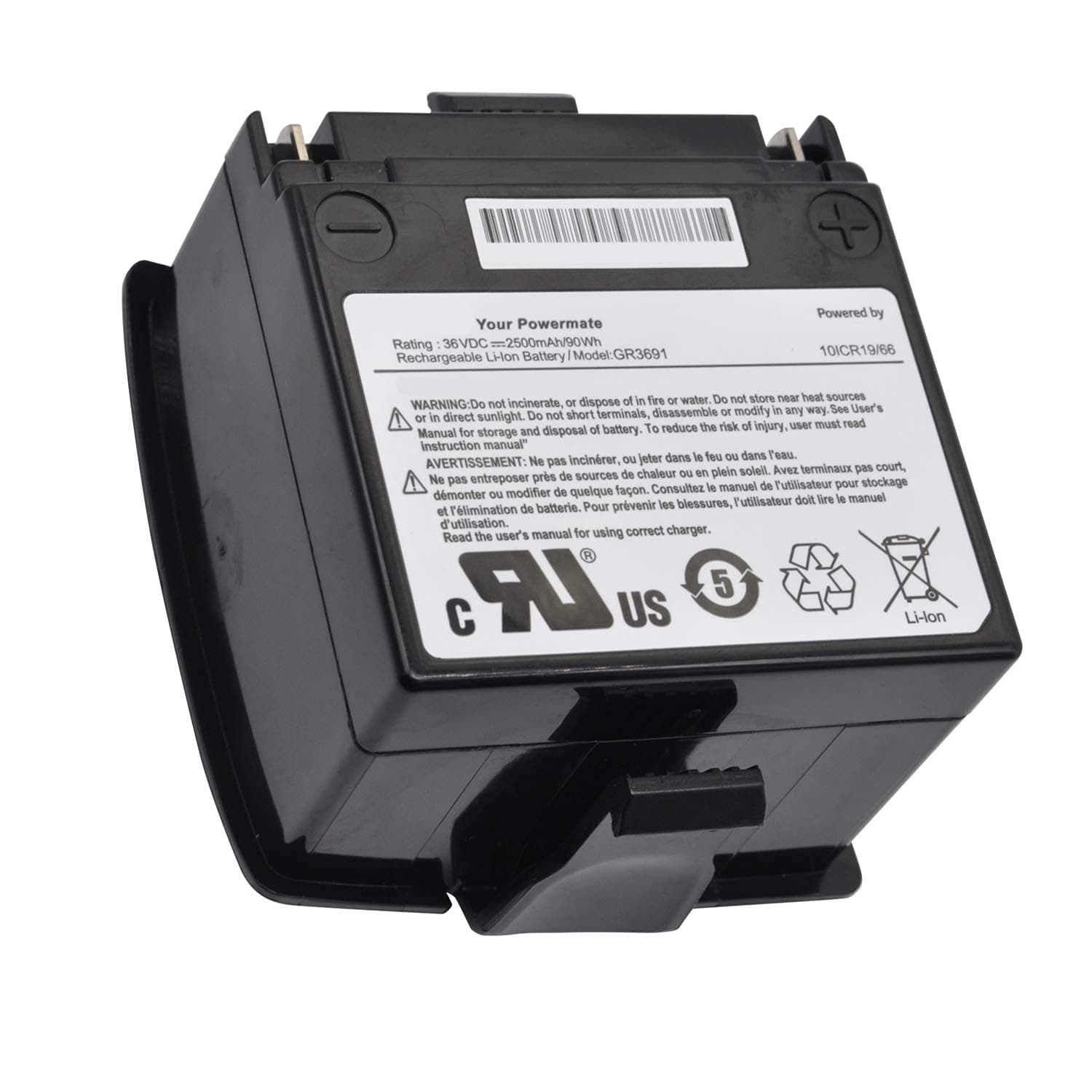 CQCQ HT3625 GR3691 10ICR19/66 Battery for GLW LG Razor Hovertrax 2.0 (36VDC 2500mAh / 90Wh)