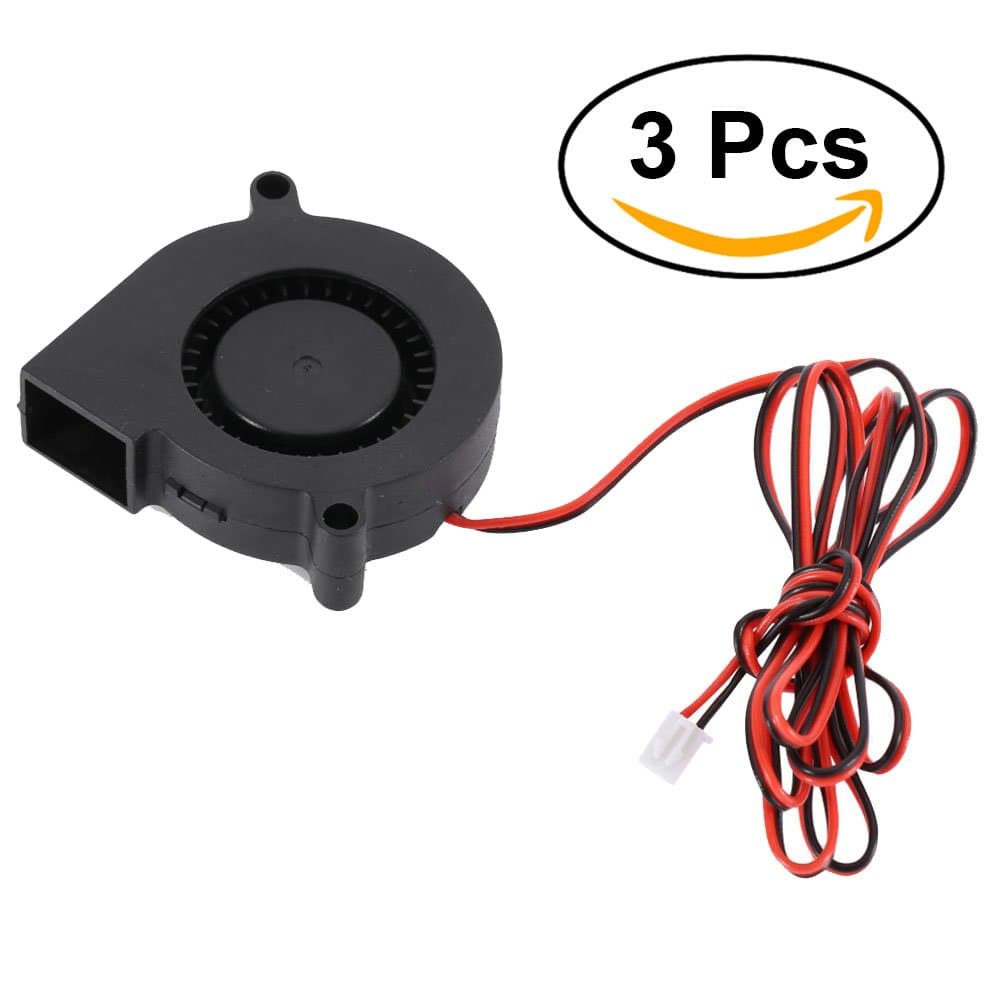 NICERIO 3pcs 5015 FAN 24V Circuit Board Heat Cooler Ventilator Small Fan for 3D Printer