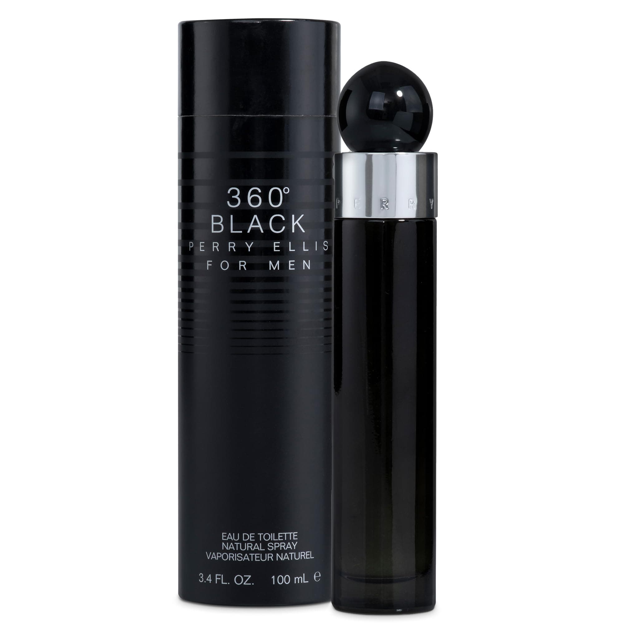 360 Black by Perry Ellis for Men - 3.4 oz EDT Spray