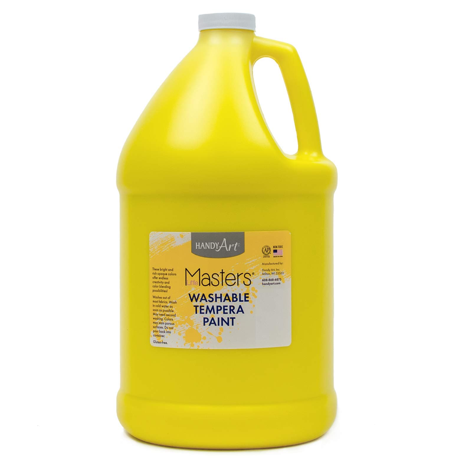 Little Masters Washable Tempera Paint, Gallon, Yellow,214-710 128 fl Oz (Pack of 1)