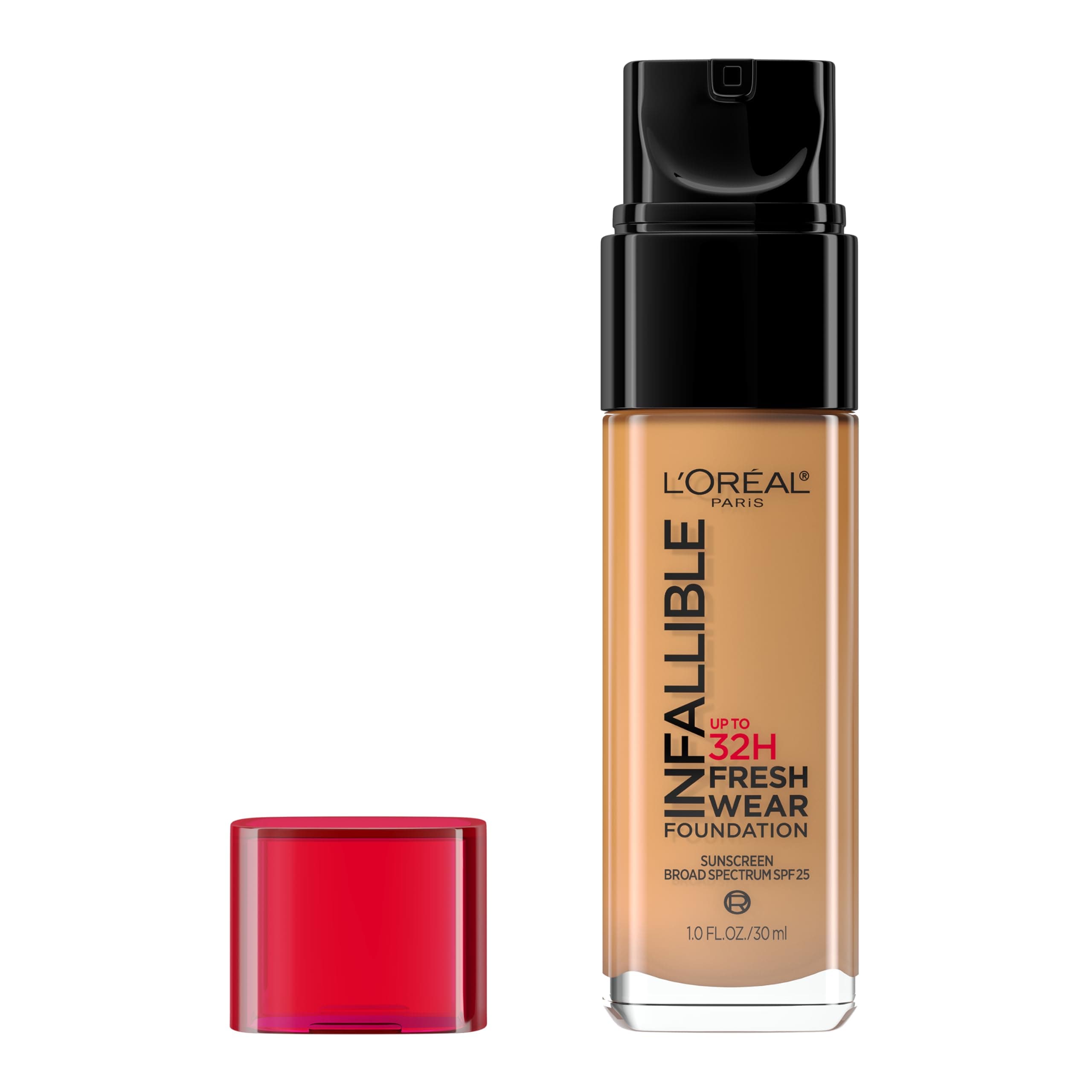 Makeup Infallible Up to 32 Hour Fresh Wear Lightweight Foundation, 488 Caramel, 1 Fl Oz, Packaging May Vary