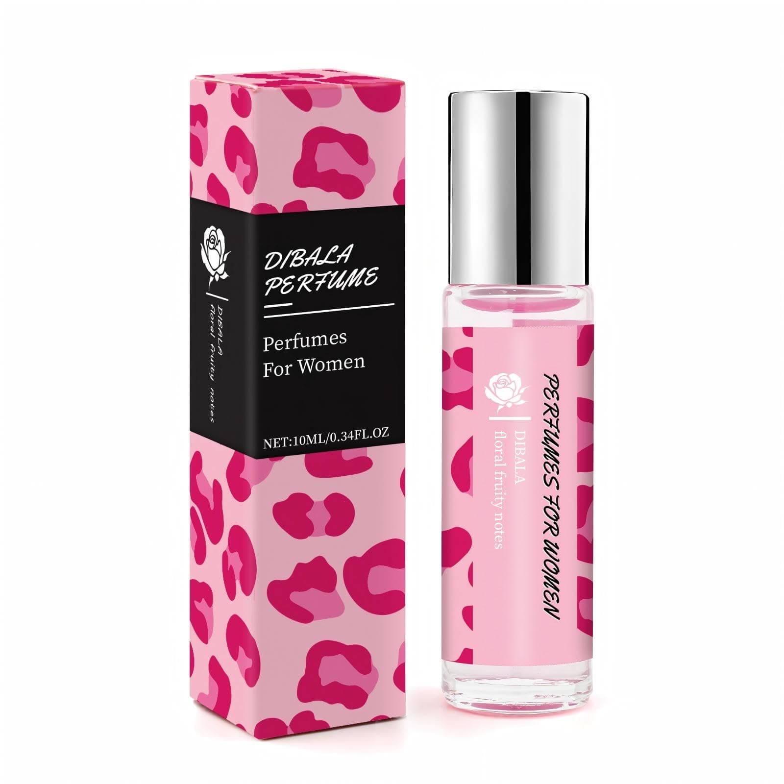 DIBALA Pheromones Perfume for Women,Long Lasting Natural Roll On Perfume Oil 10ml (0.34 fl oz)