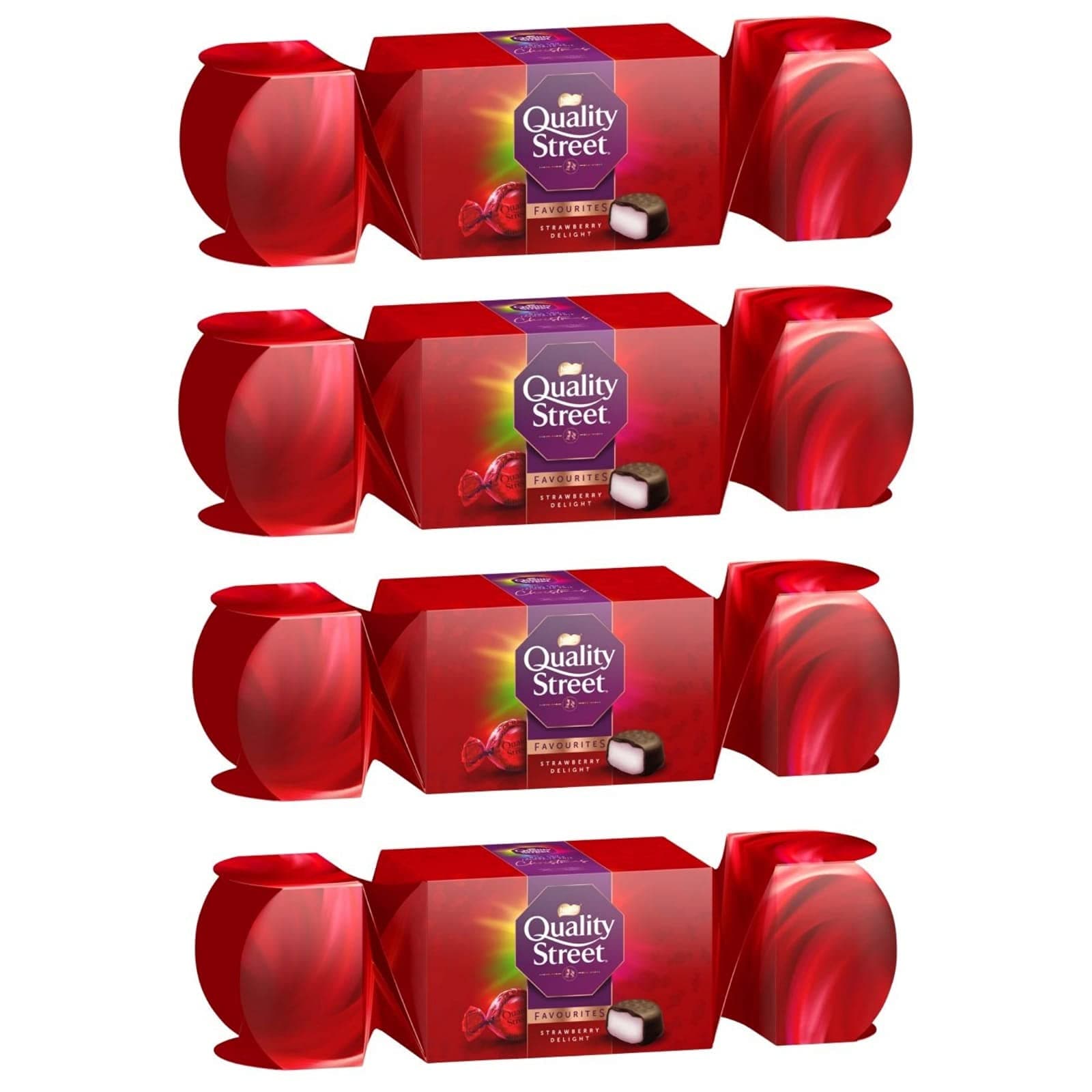 4 Pack Large Quality Street Strawberry Delight Christmas Chocolates 363g