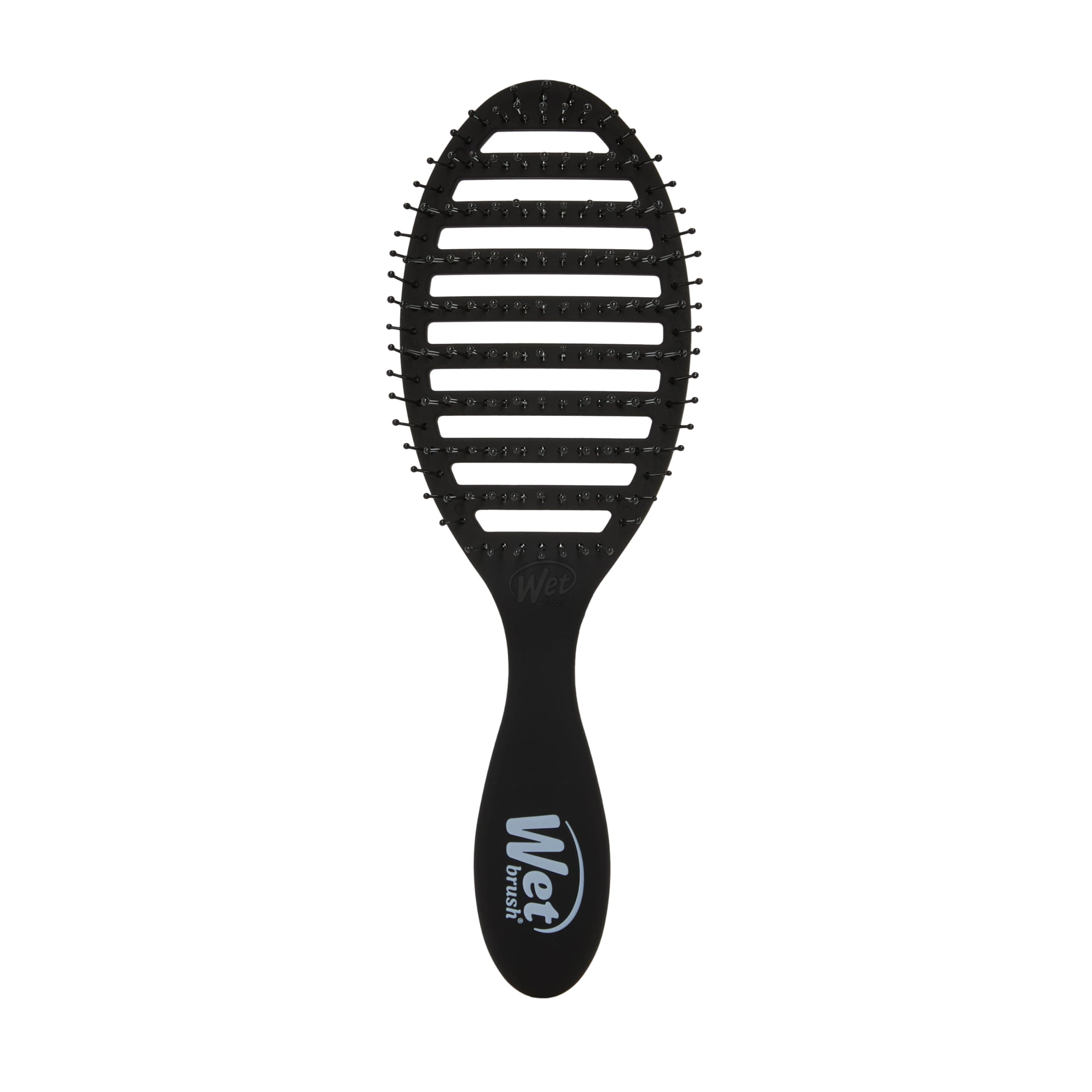 Speed Dry Hair Brush, Black Frost - Vented Design & Soft HeatFlex Bristles Are Blow Dry Safe - Ergonomic Handle Manages Tangles - Pain-Free Hair Accessories