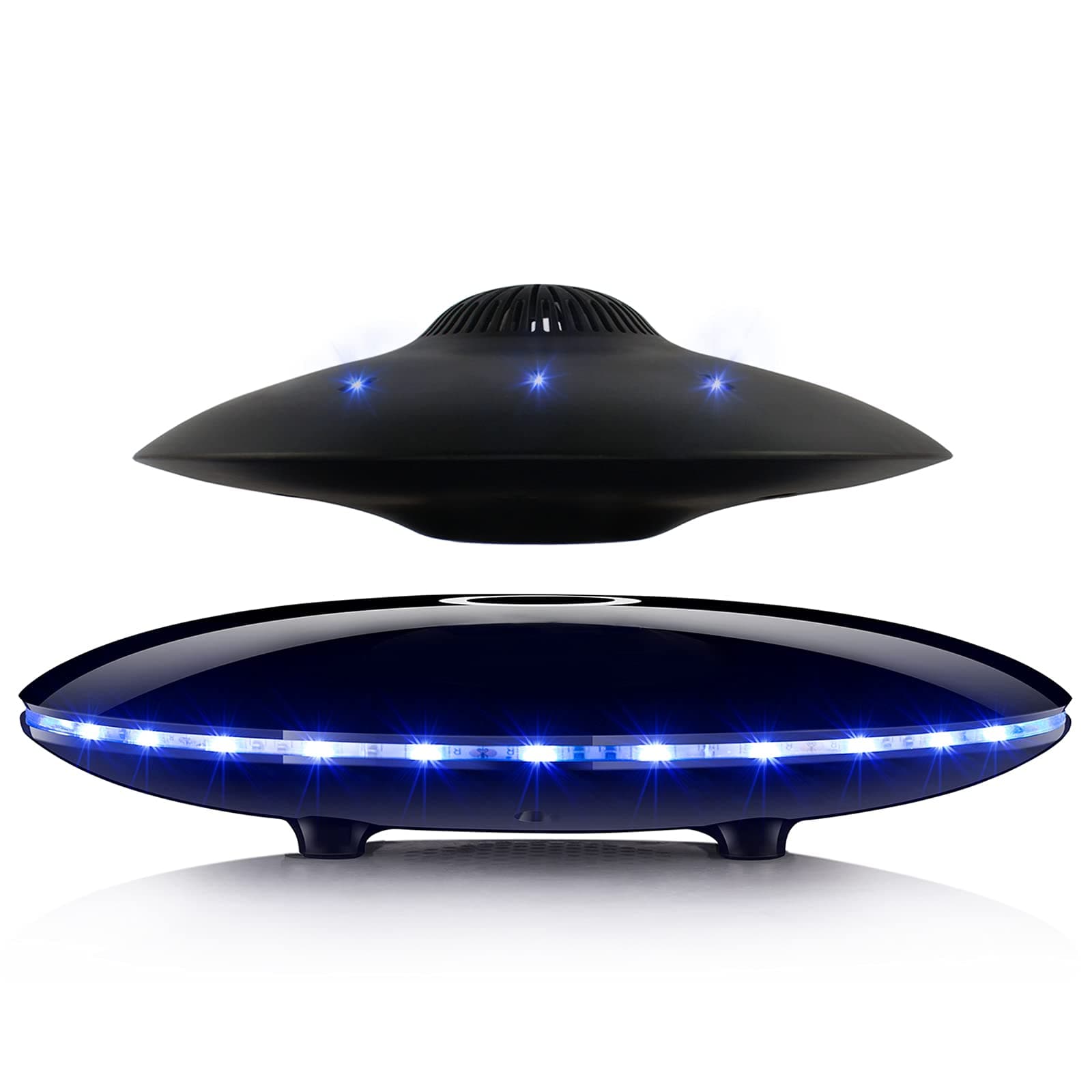 Magnetic Levitating Bluetooth Speaker, Levitating UFO Speakers with LED Lights, 360 Degree Rotation,Wireless Floating Speakers for Home Office Decor Cool Tech Gadgets,Creative Gifts