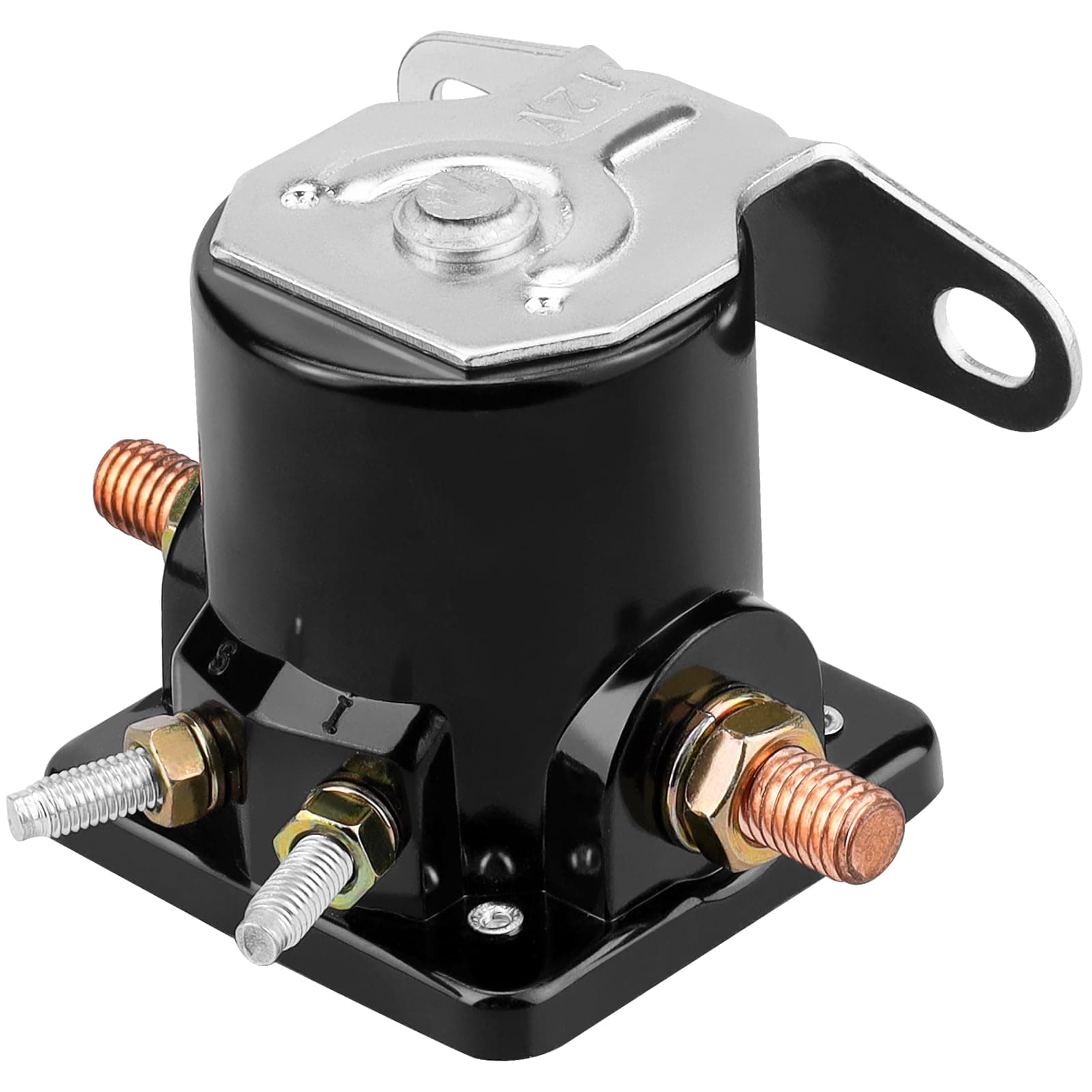 Yerbay 12V Starter Solenoid Relay for Heavy Duty SW3 Ford 4000 3000 2000 1956-up for Jeep Lincoln Mercury Replace#B-6A-11450A C6AF C7AF C3912 C9AF SS588 SS581 F496 66-200 SNLS-135 D2AF11450AA 50-430