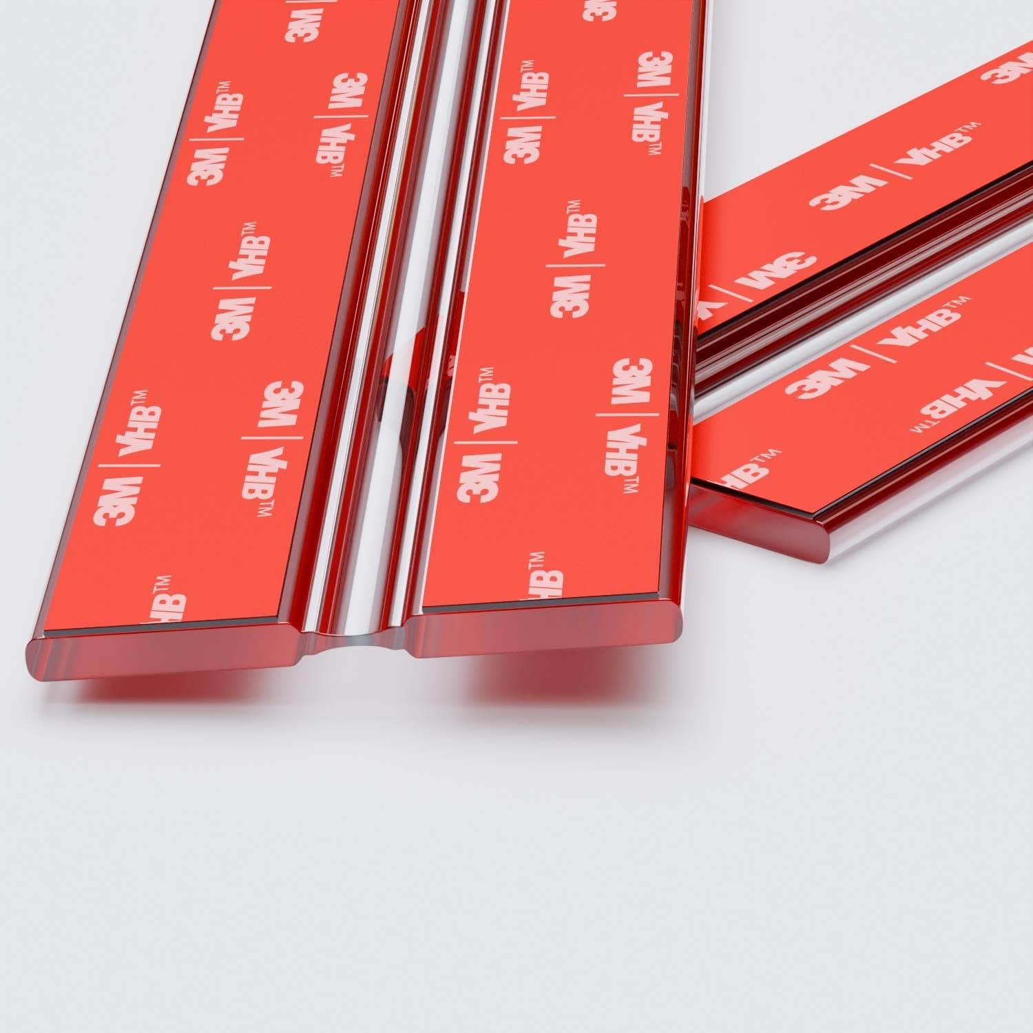 4 x 300mm Flexible Hinges - No Glue Required, Self Adhesive, Low Profile, Transparent, Acrylic Piano Hinges, (12 in) -4 Pack-