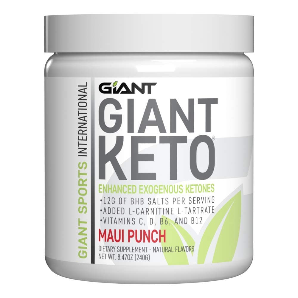 Giant Keto-Exogenous Ketones Supplement - Beta-Hydroxybutyrate Keto Powder Designed to Support Your Ketogenic Diet, Boost Energy and Burn Fat in Ketosis - Maui Punch - 15 Servings …
