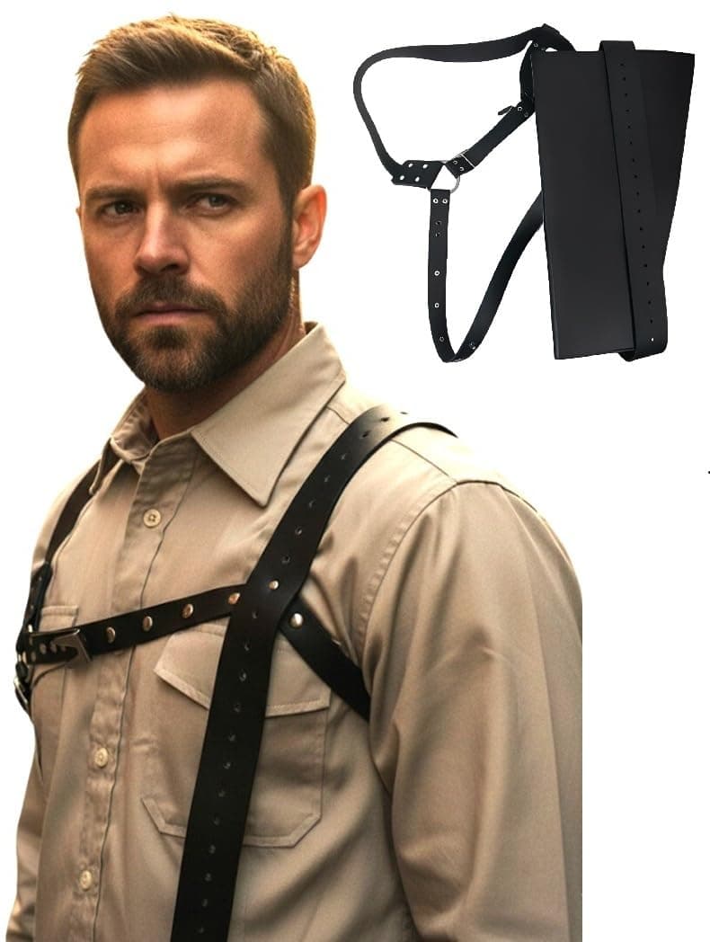 ASH WILLIAMS HOLSTER Harness Evil Dead costume props shotgun shoulder strap