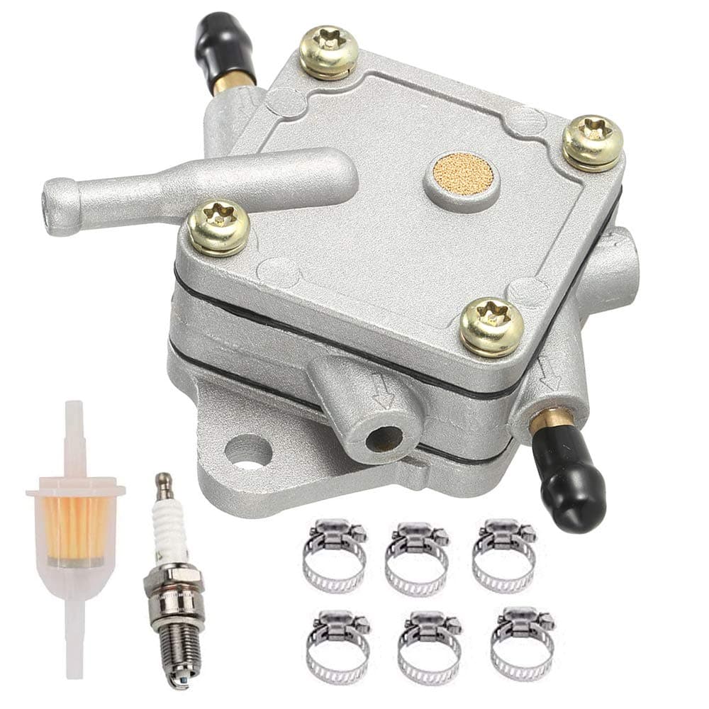 Fuerdi G16 Fuel Pump for Yamaha G16 G20 G22 Golf Cart 4 Cycle Engine pump with Fuel Filter Spark Plug kit