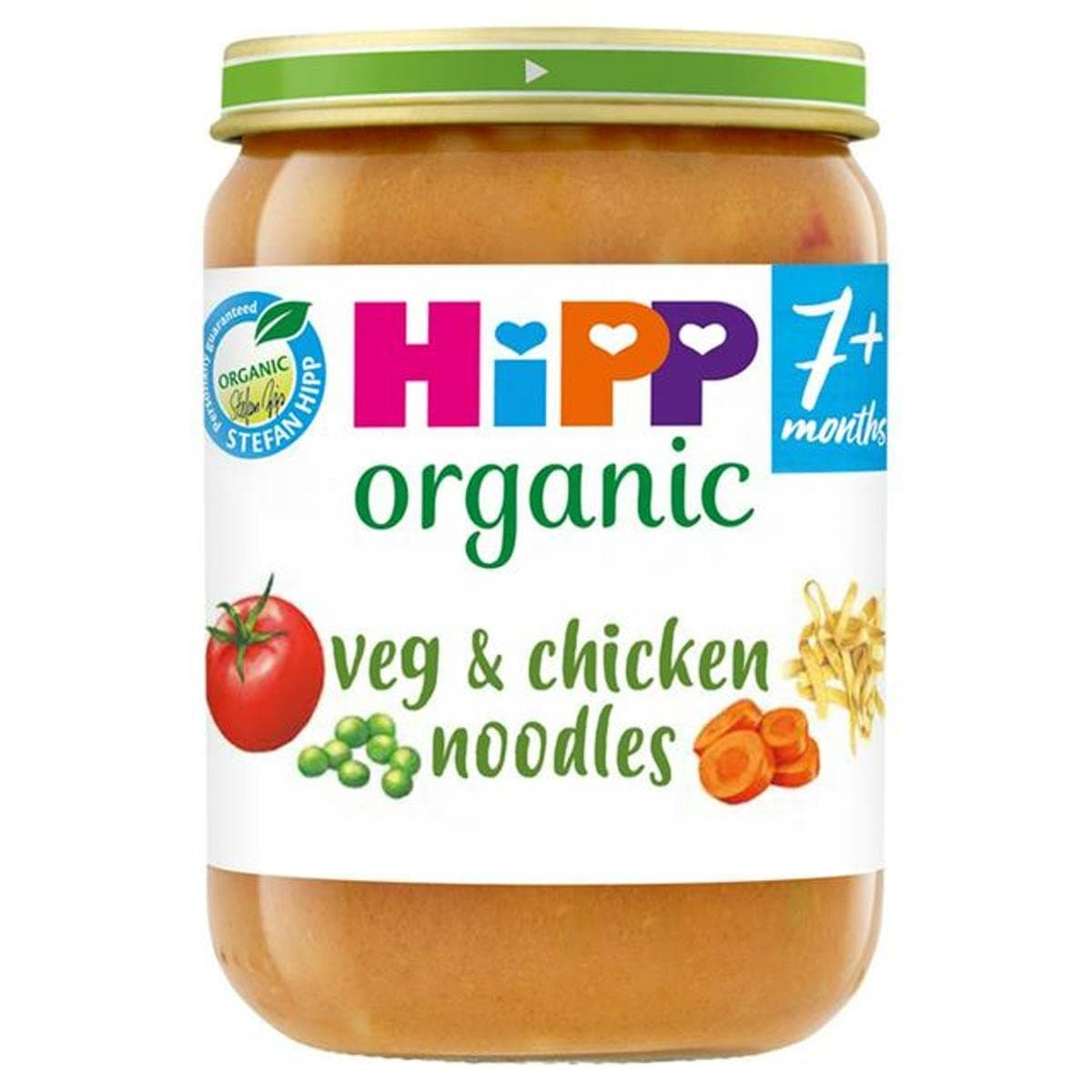 Organic Veg & Chicken Noodles Jar 7+ Months, 190g