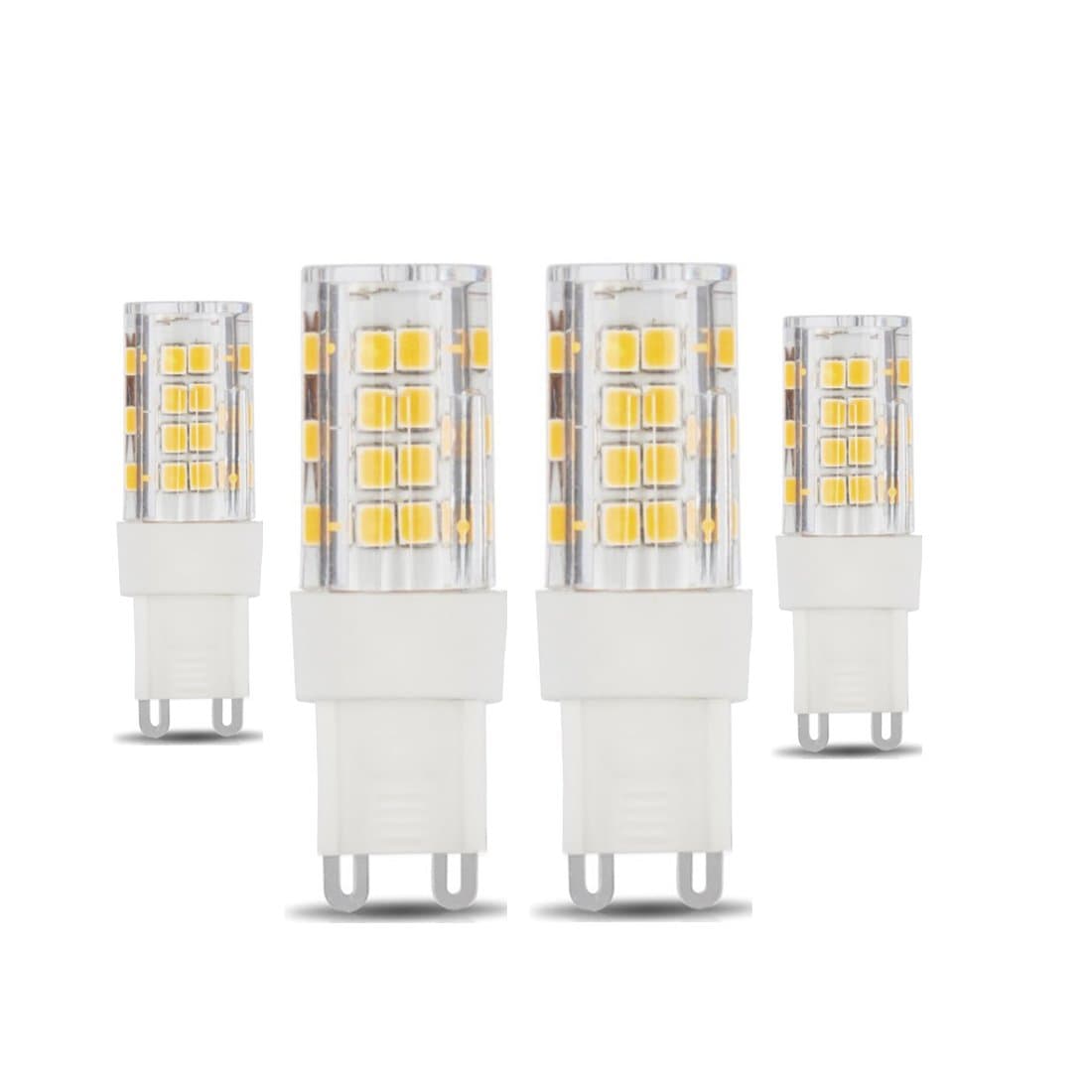 Tenlion G9 LED Light Bulbs, 4X Warm White 5W 2835 SMD Energy Saving Led Light Bulbs,480 Lumens 3000K AC 220-240V