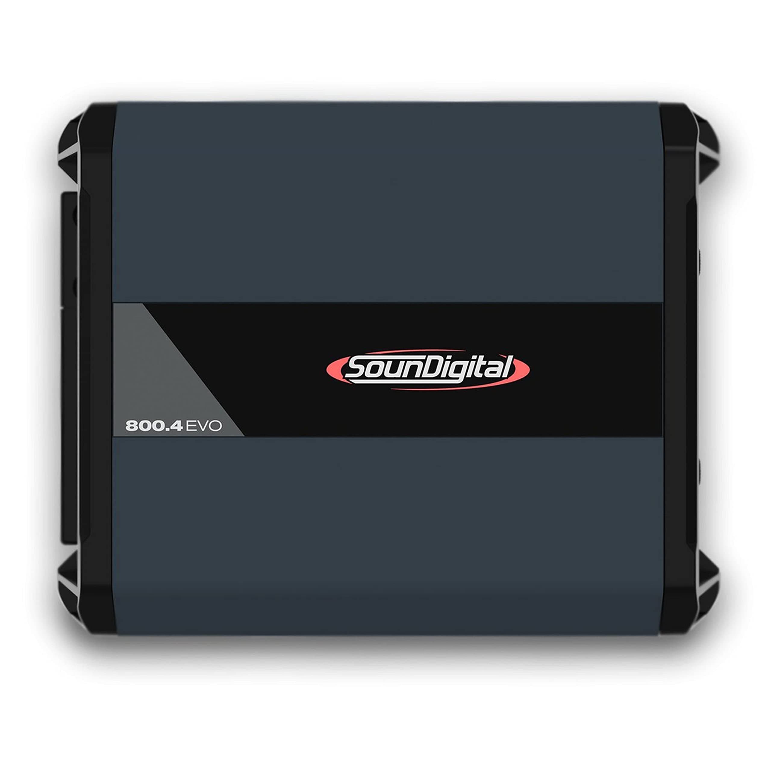Car Full Range Amplifier 800 - 4 Channels 800 Watts RMS 4 Ohm - Compact Size - Professional Quality - 2025 Best Performance Award