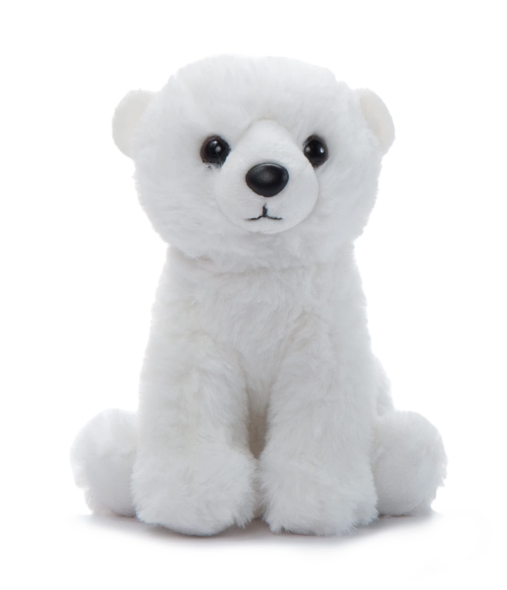 Polar Bear Stuffed Animal Plushie, Gifts for Kids, Wild Onez Babiez Zoo Animals, Polar Bear Plush Toy 6 inches