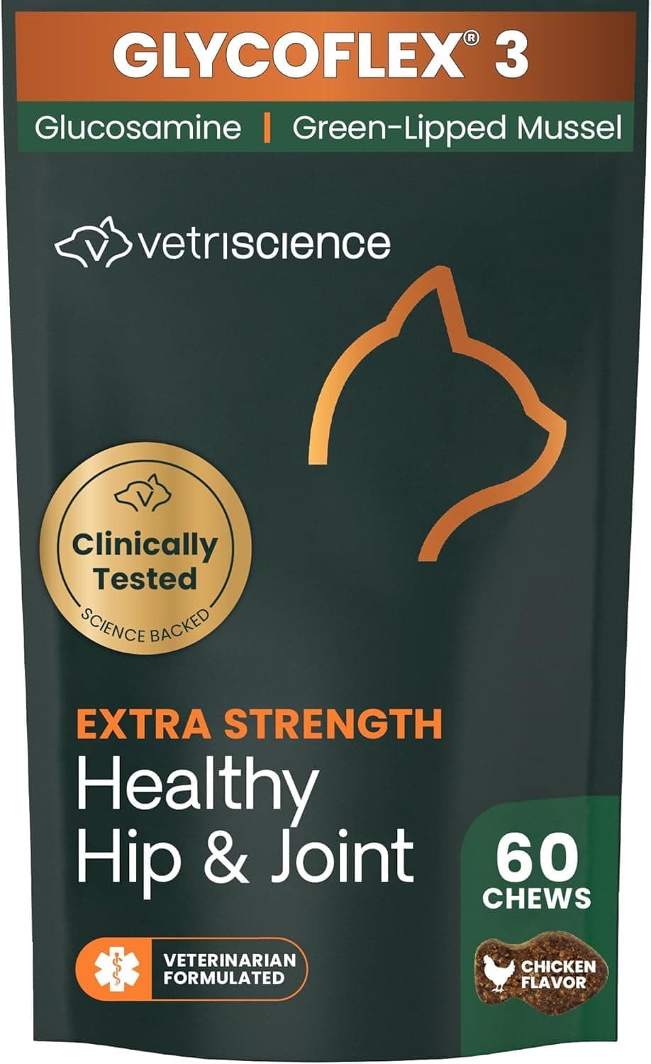 Vetri-Science Laboratories Glyco-Flex III Feline Bite Sized Chew Supplement for Cats