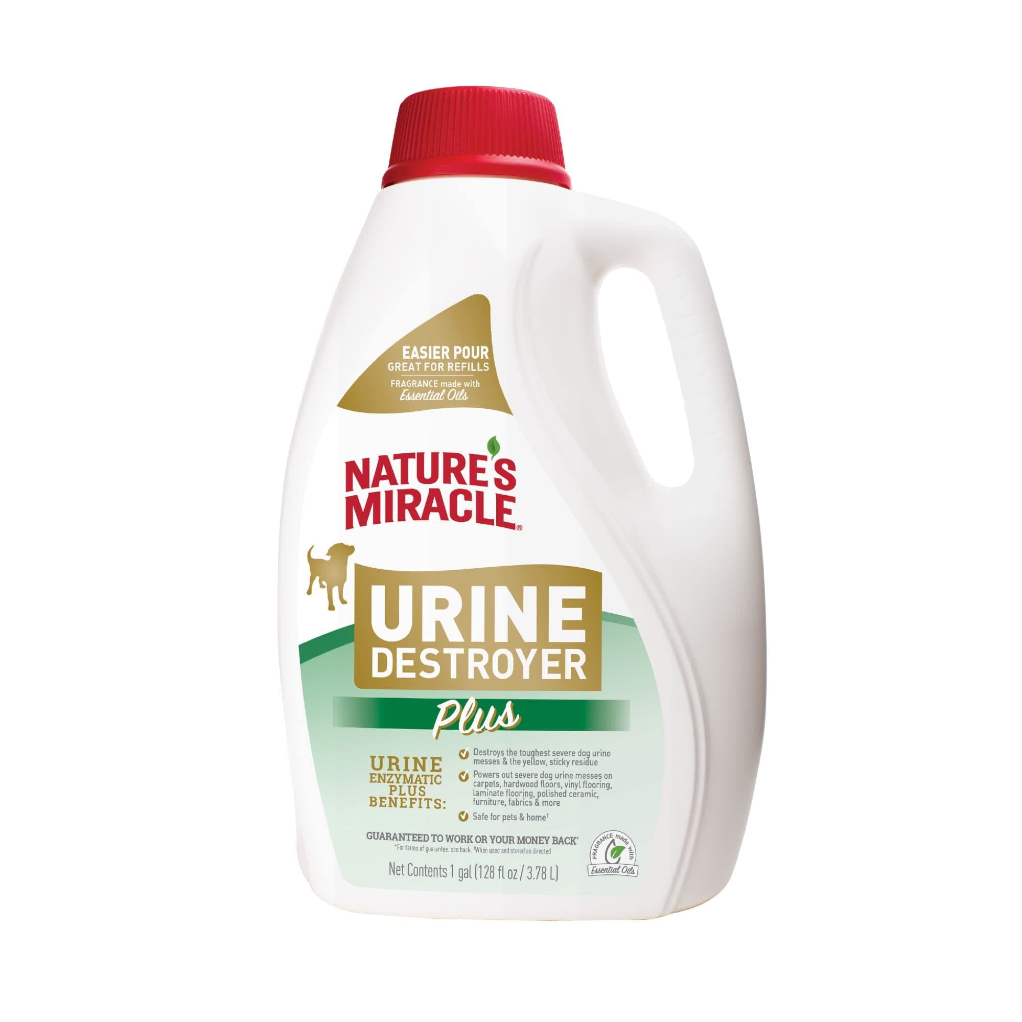 Urine Destroyer Plus for Dogs, Enzymatic Formula for Severe Dog Urine Stains, 1 gal