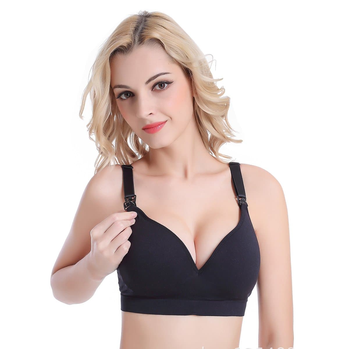 Honghamlion Women's Seamless Nursing Maternity Bra Padded Push up No Underwire Sleeping Bra