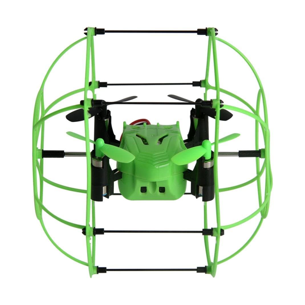 Peniya 2.4G 4CH 6 Axis 3D Flip RC Quadcopter Drone Flyer Aircraft Helicopter,with Remote Control,Propeller Protector,Green