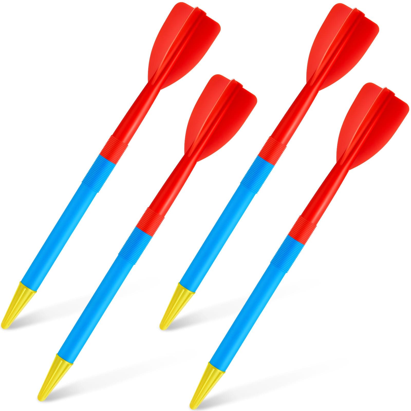 Wettarn 4 Pcs 300 Gram Training Javelin Track and Field Javelins Soft Plastic Javelin for Kids Adults School Competition Throwing Practice Indoors or Outdoors Equipment