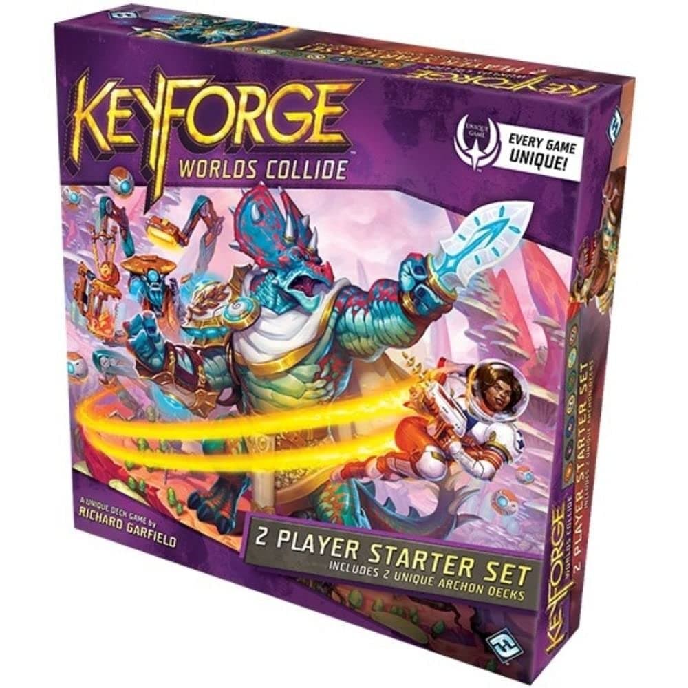KeyForge Worlds Collide Two Player Starter Set | Fast-Paced Card Game | Strategy Game for Adults and Teens | Ages 14+ | 2 Players | Average Playtime 45 Minutes | Made by Fantasy Flight Games